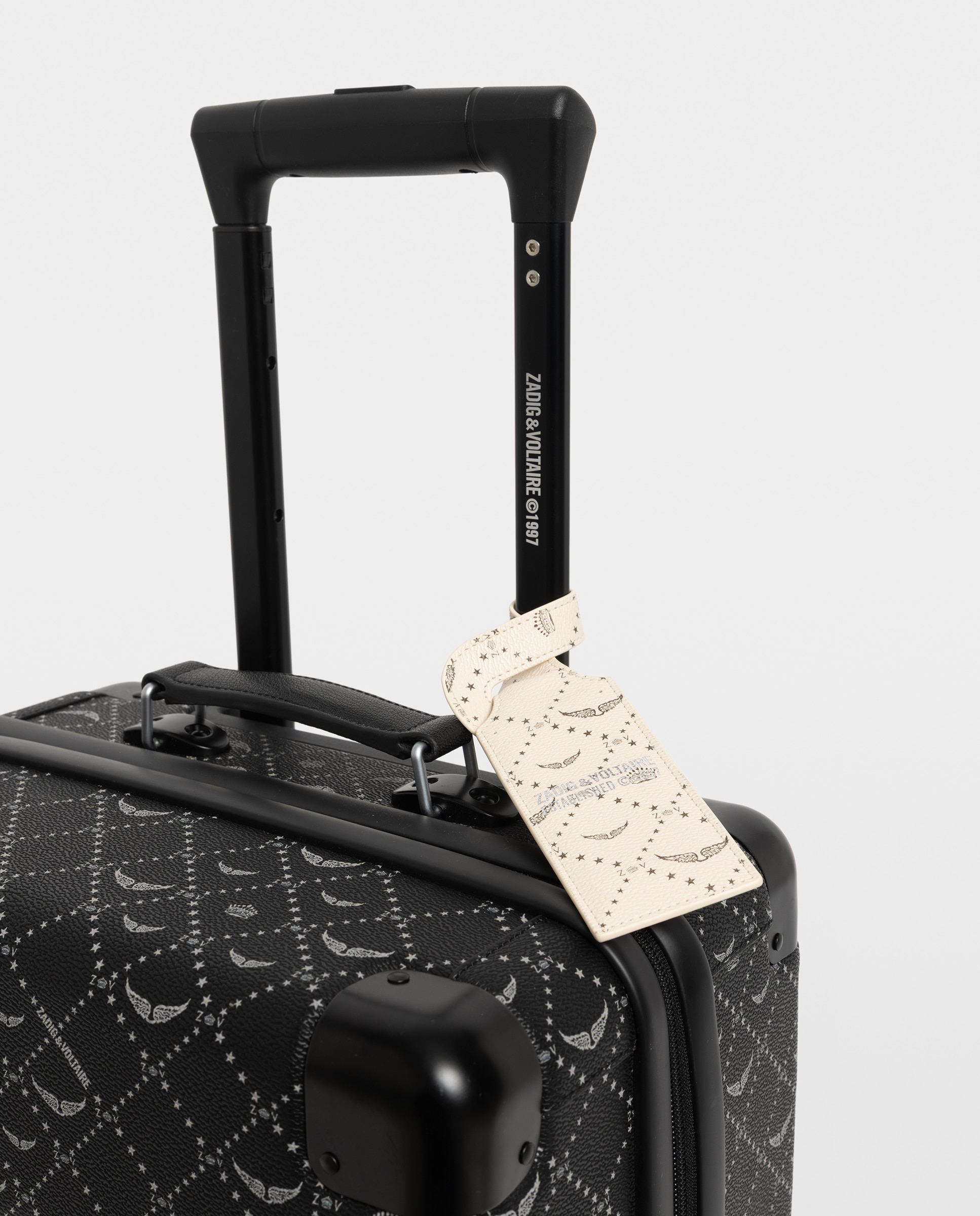 Etiqueta de viaje de mujer con monograma de lona - Zadig & Voltaire - Blanco Blanco-2