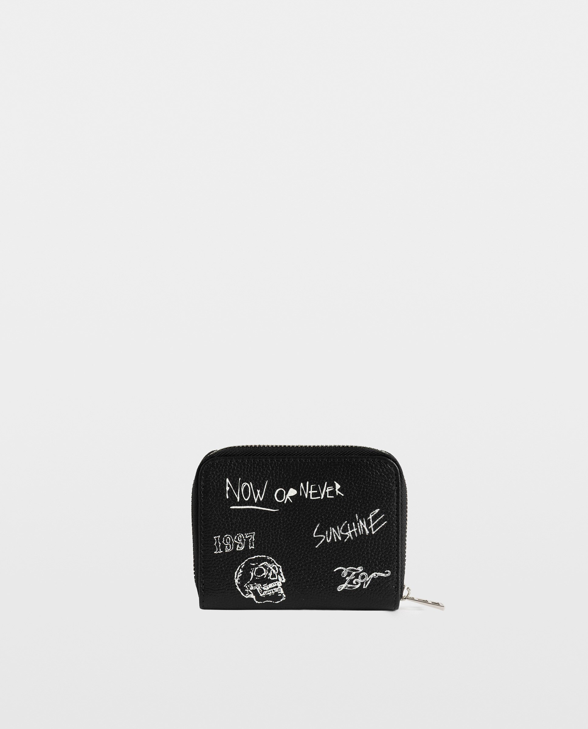 Monedero mini de piel con tag - Zadig & Voltaire - Negro Negro-3