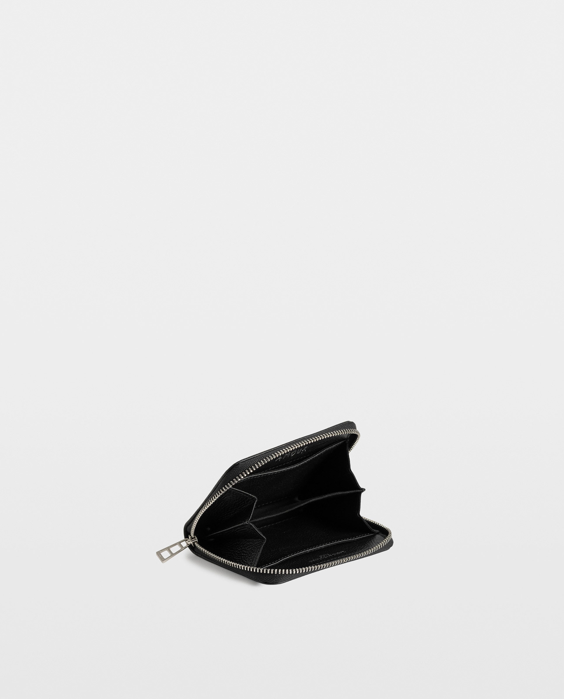 Monedero mini de piel con tag - Zadig & Voltaire - Negro Negro-2