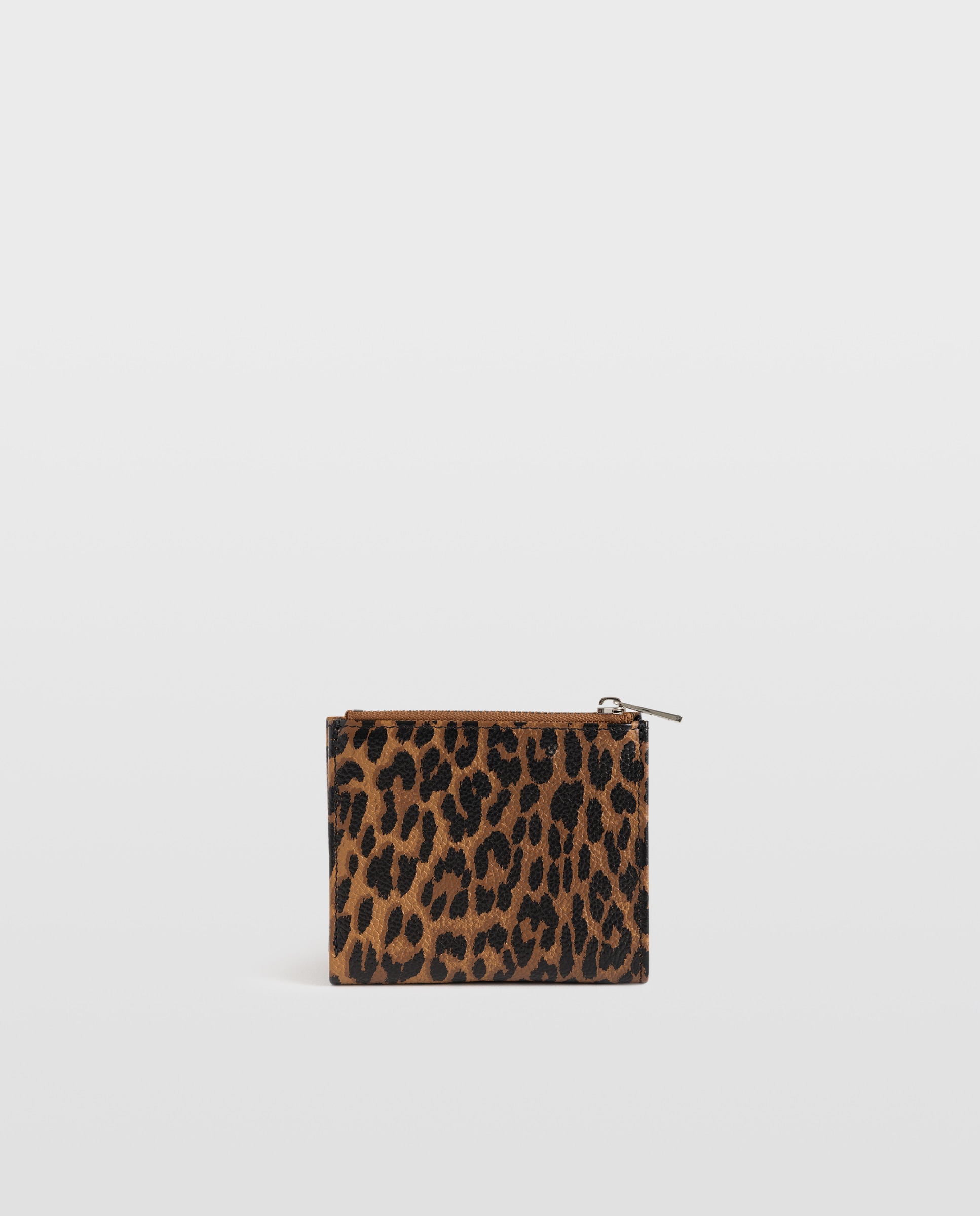 Imagen 3 de Cartera de mujer de piel con efecto leopardo y bolsillo cremallera - Zadig & Voltaire - Marrón Marrón