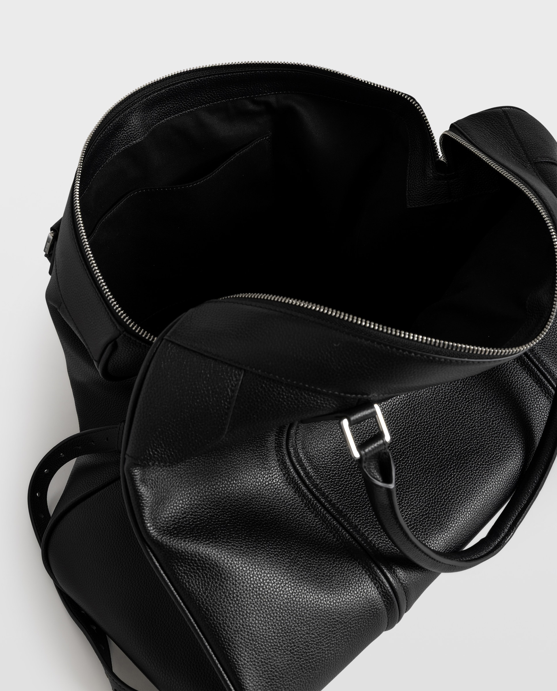 Bolso de hombro sunny travel de piel granulada con diseño ampliable y bandolera extraíble - Zadig & Voltaire - Negro Negro-4