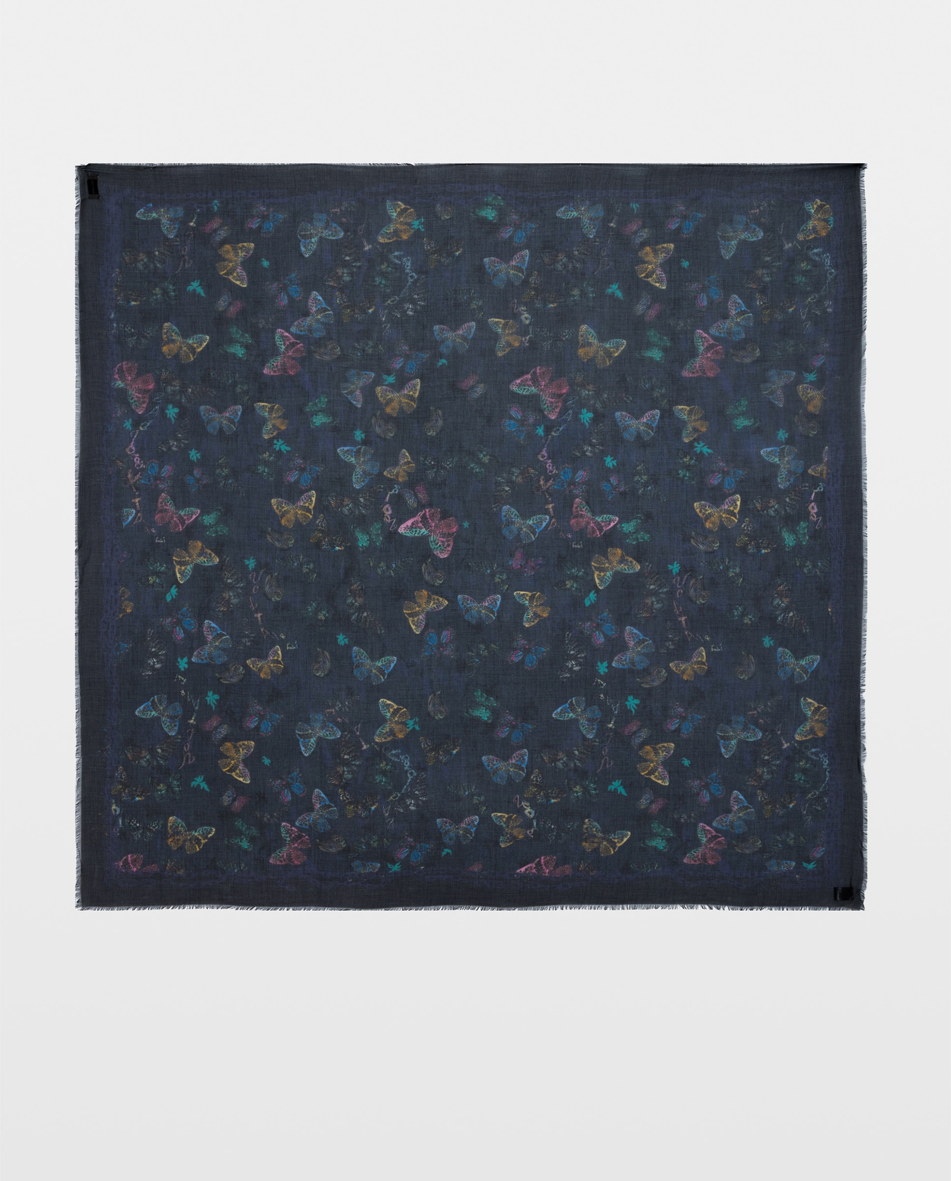 Pañuelo de mujer de modal estampado mariposas - Zadig & Voltaire - Azul Azul-1