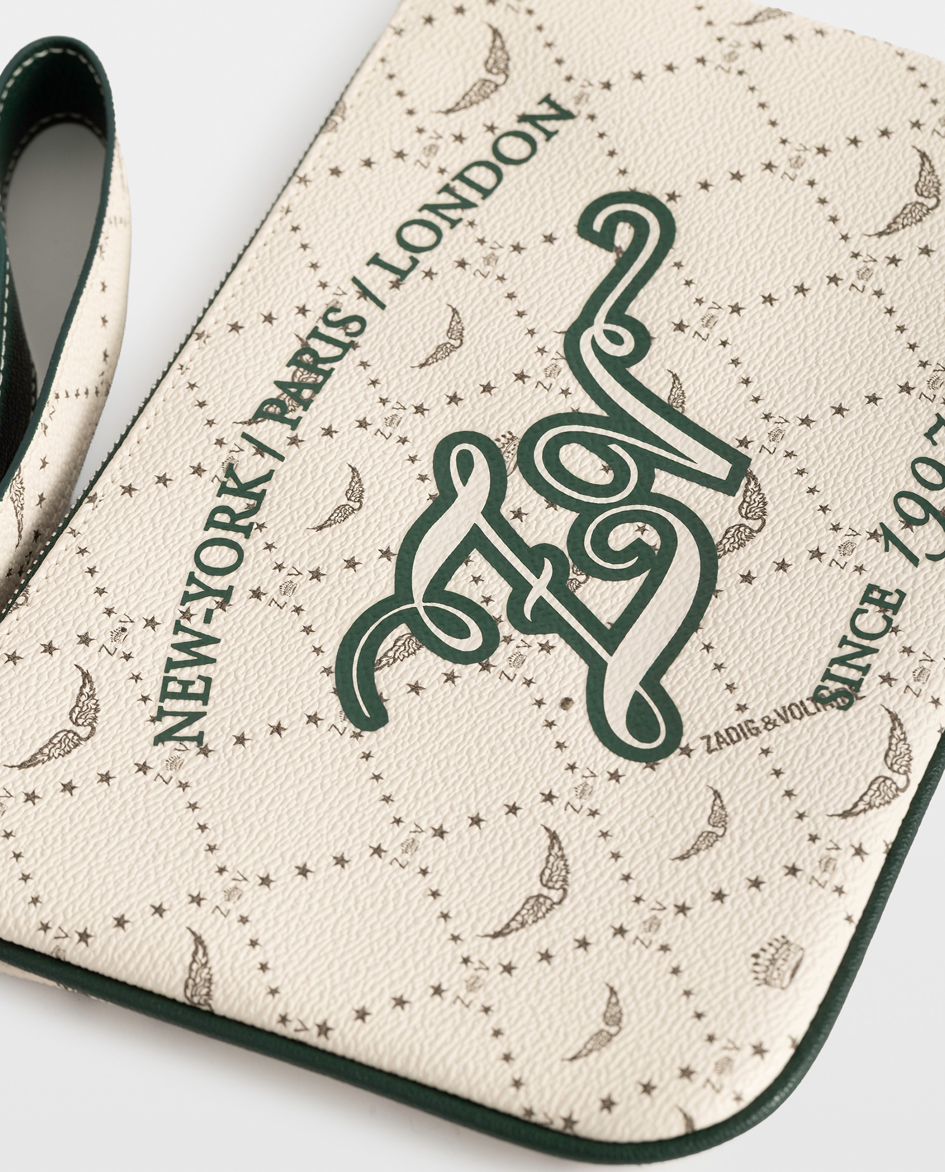 Cartera pequeña de mujer de lona revestida con monograma - Zadig & Voltaire - Blanco Blanco-4