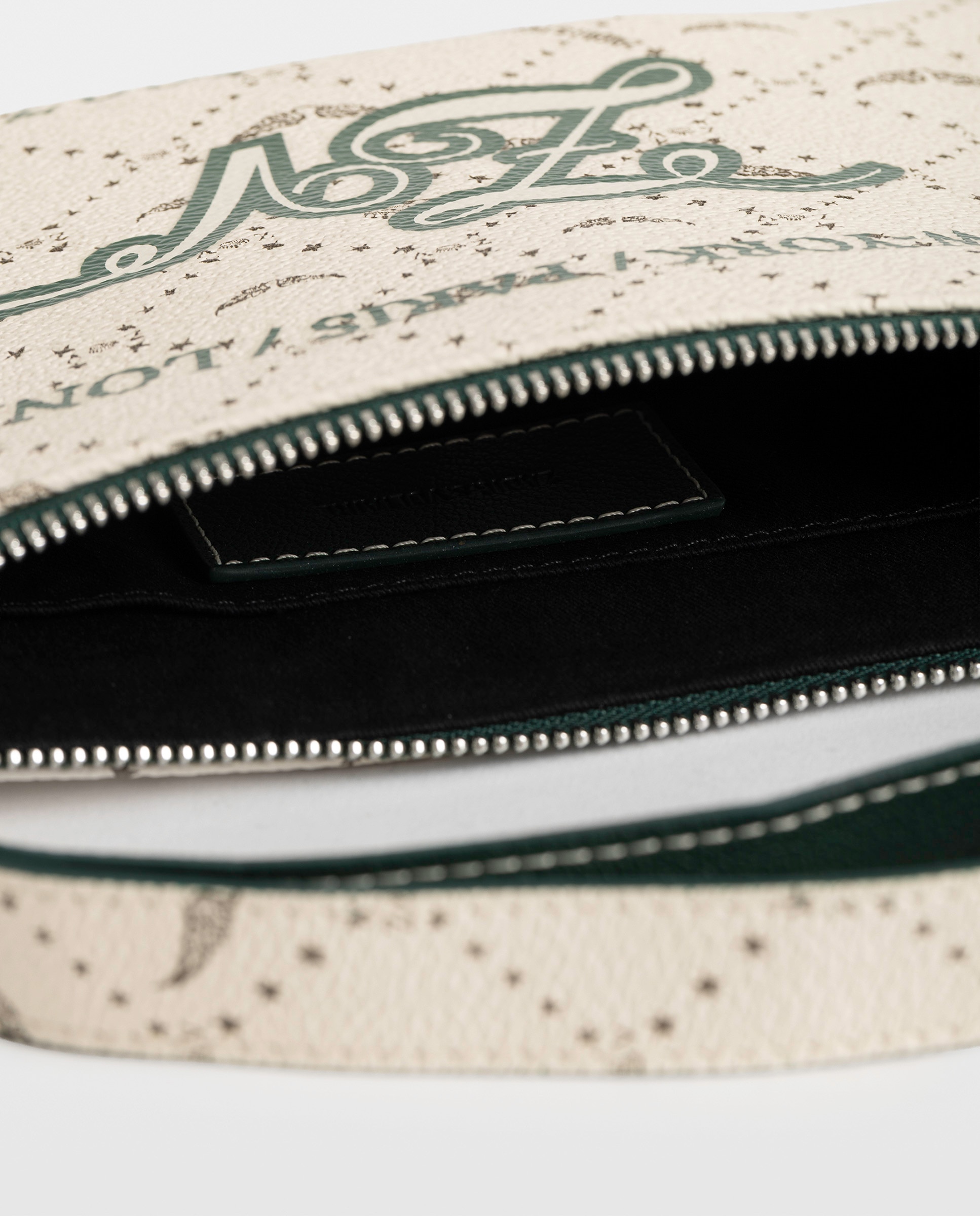 Cartera pequeña de mujer de lona revestida con monograma - Zadig & Voltaire - Blanco Blanco-5