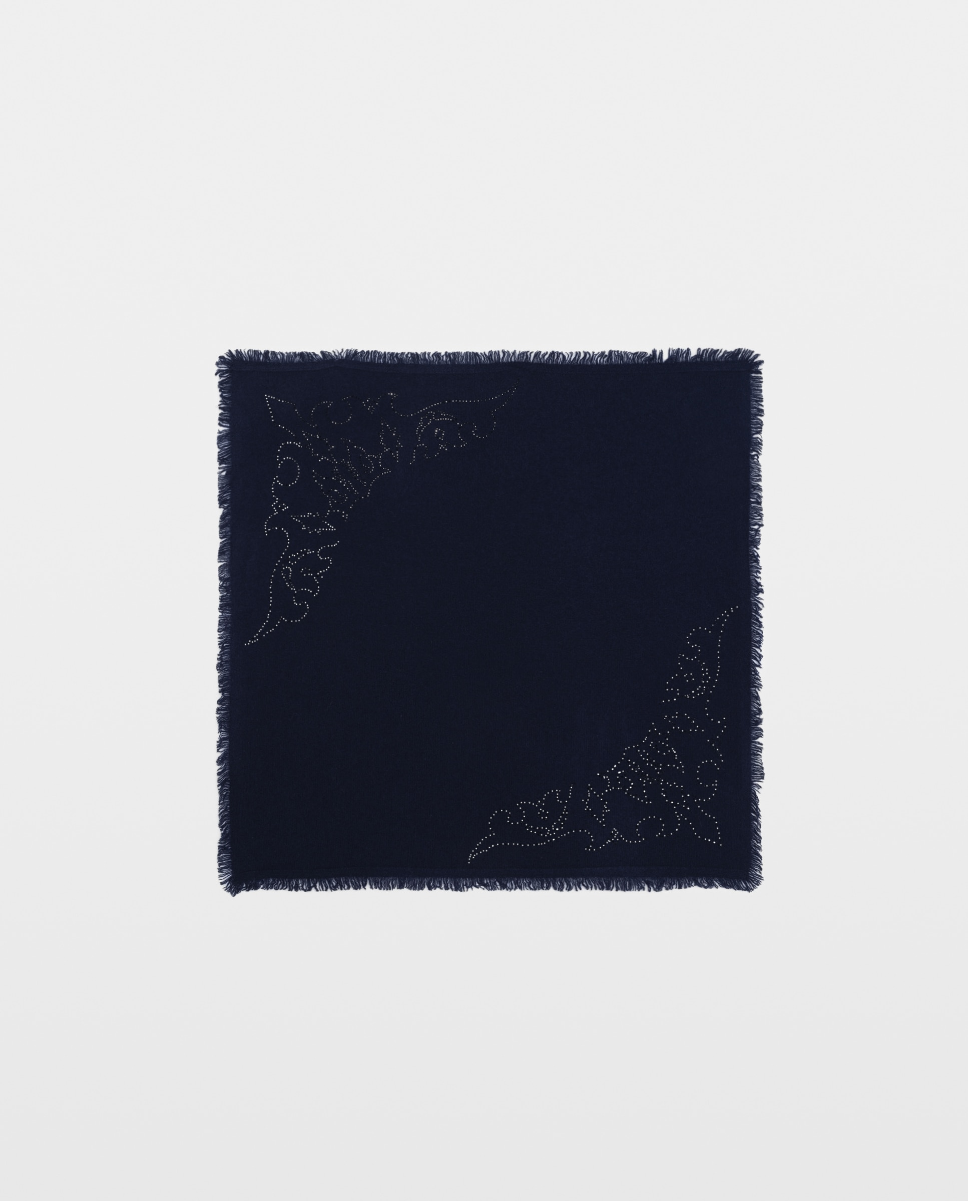 Pañuelo de mujer mini de cachemira con strass estilo western - Zadig & Voltaire - Azul Azul-1