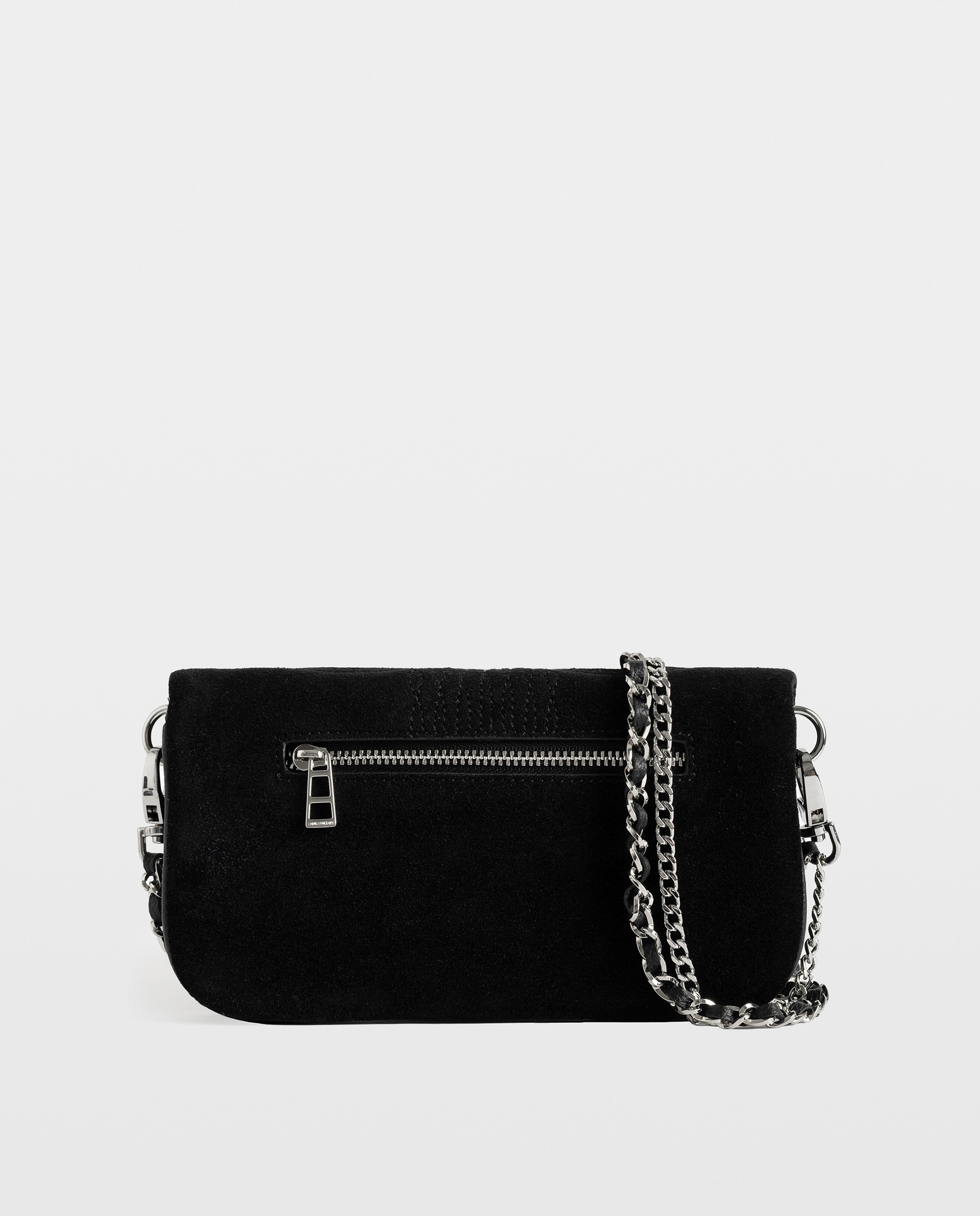 Bolso de mano western mini de ante con efecto desgastado - Zadig & Voltaire - Negro Negro-4