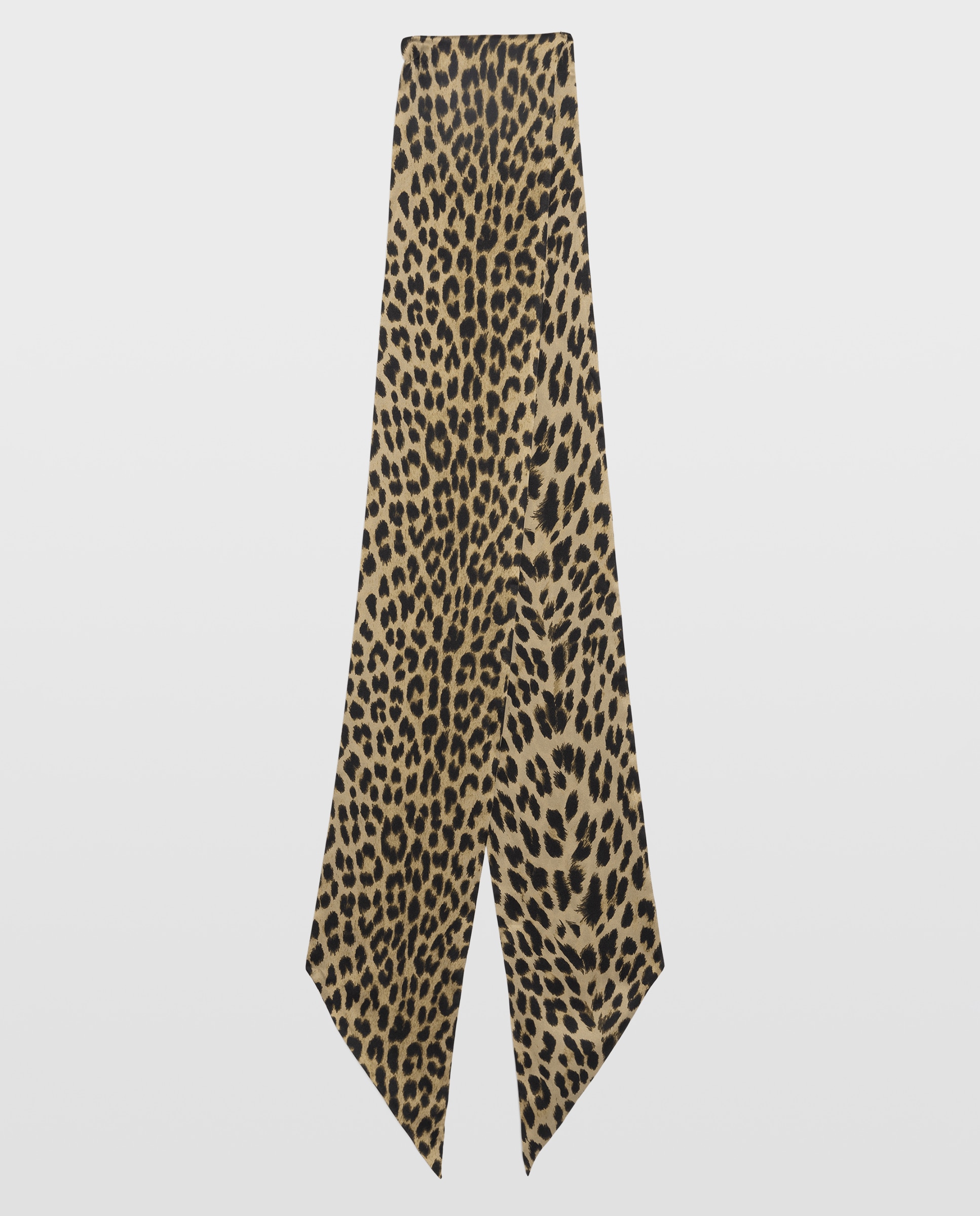 Imagen 0 de Pañuelo de mujer de seda con estampado de leopardo Blanco