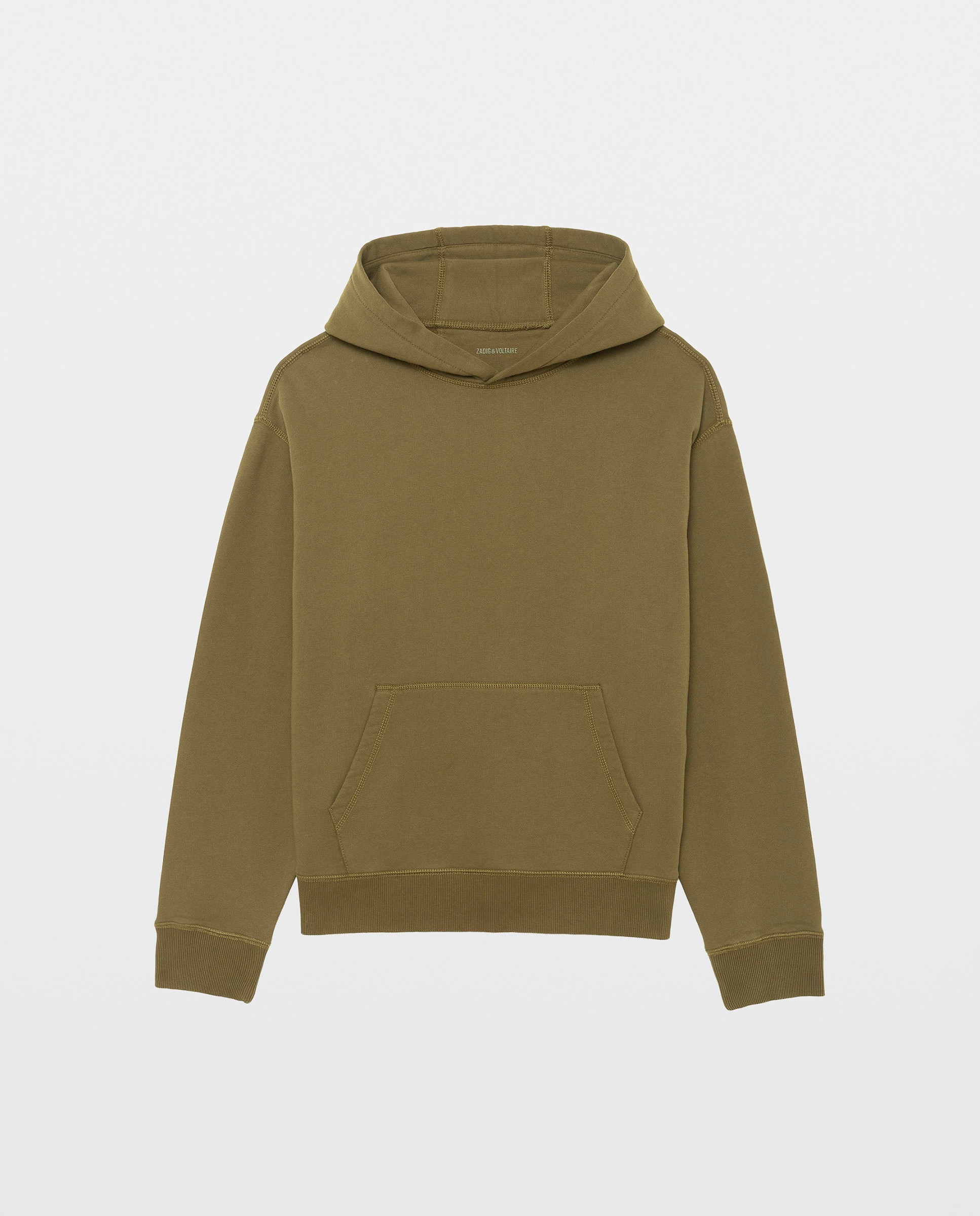 Sudadera con capucha de hombre de algodón con parche bordado - Zadig & Voltaire - Marrón Marrón-5