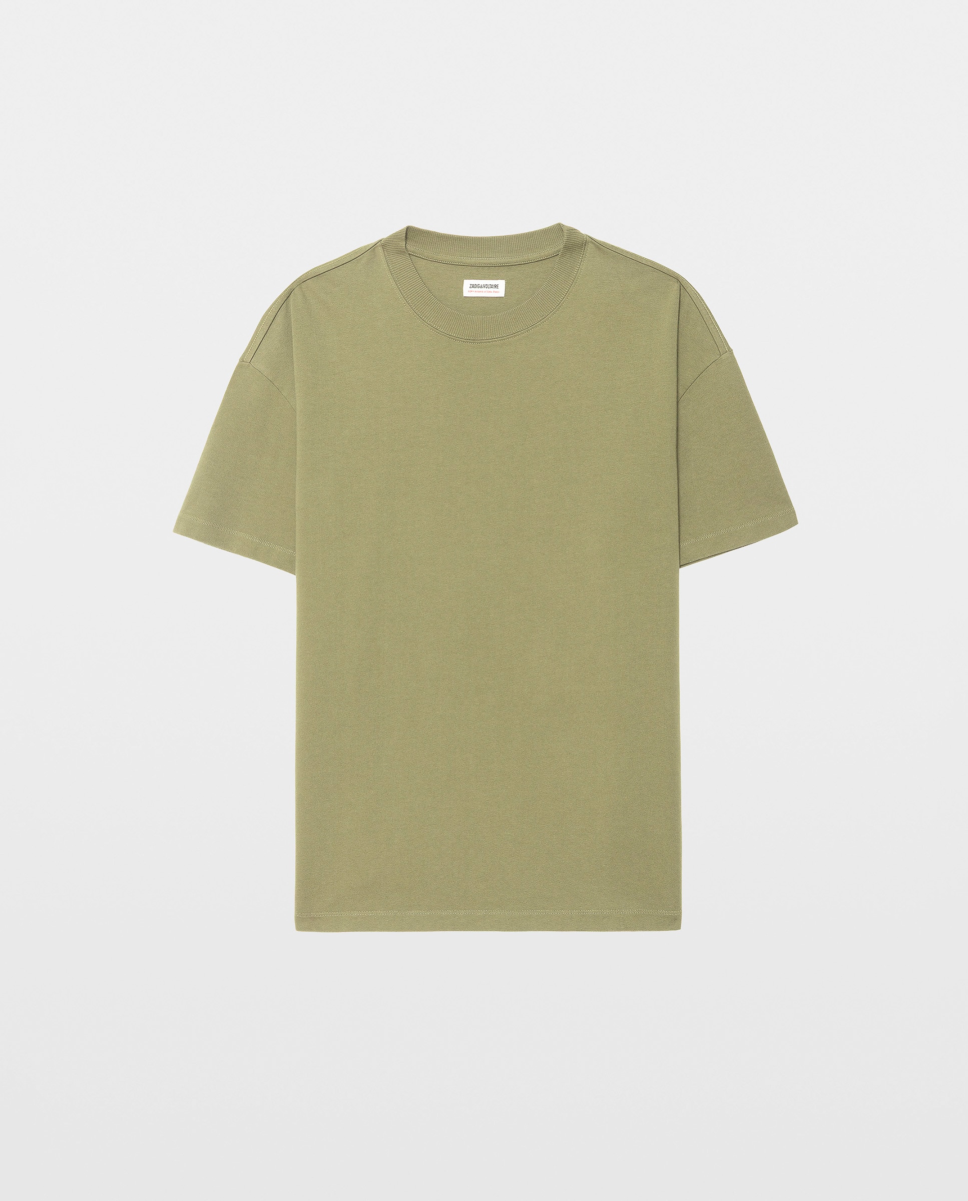 Camiseta oversize de hombre de manga corta de algodón - Zadig & Voltaire - Marrón Marrón-5