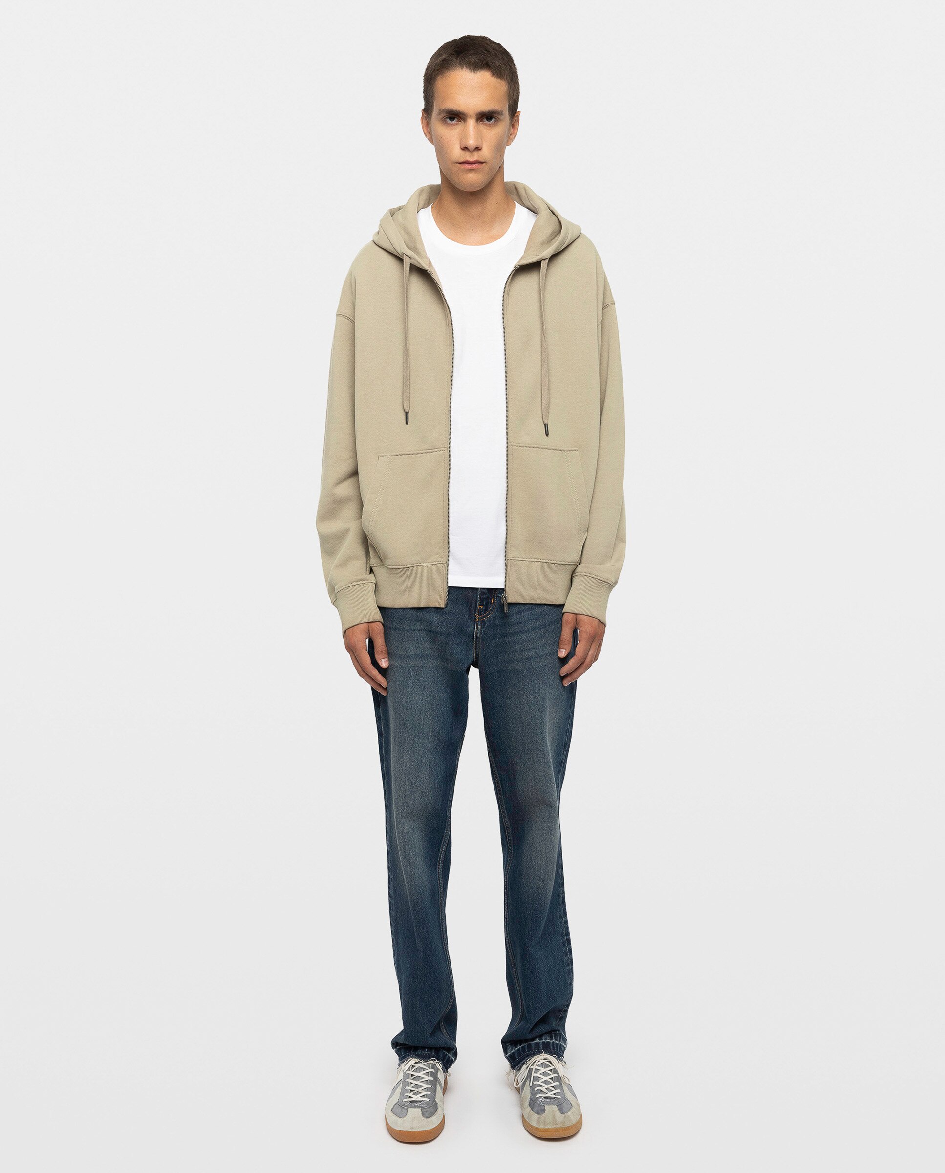 Sudadera con cremallera de hombre manga larga algodón - Zadig & Voltaire - Beige Beige-3