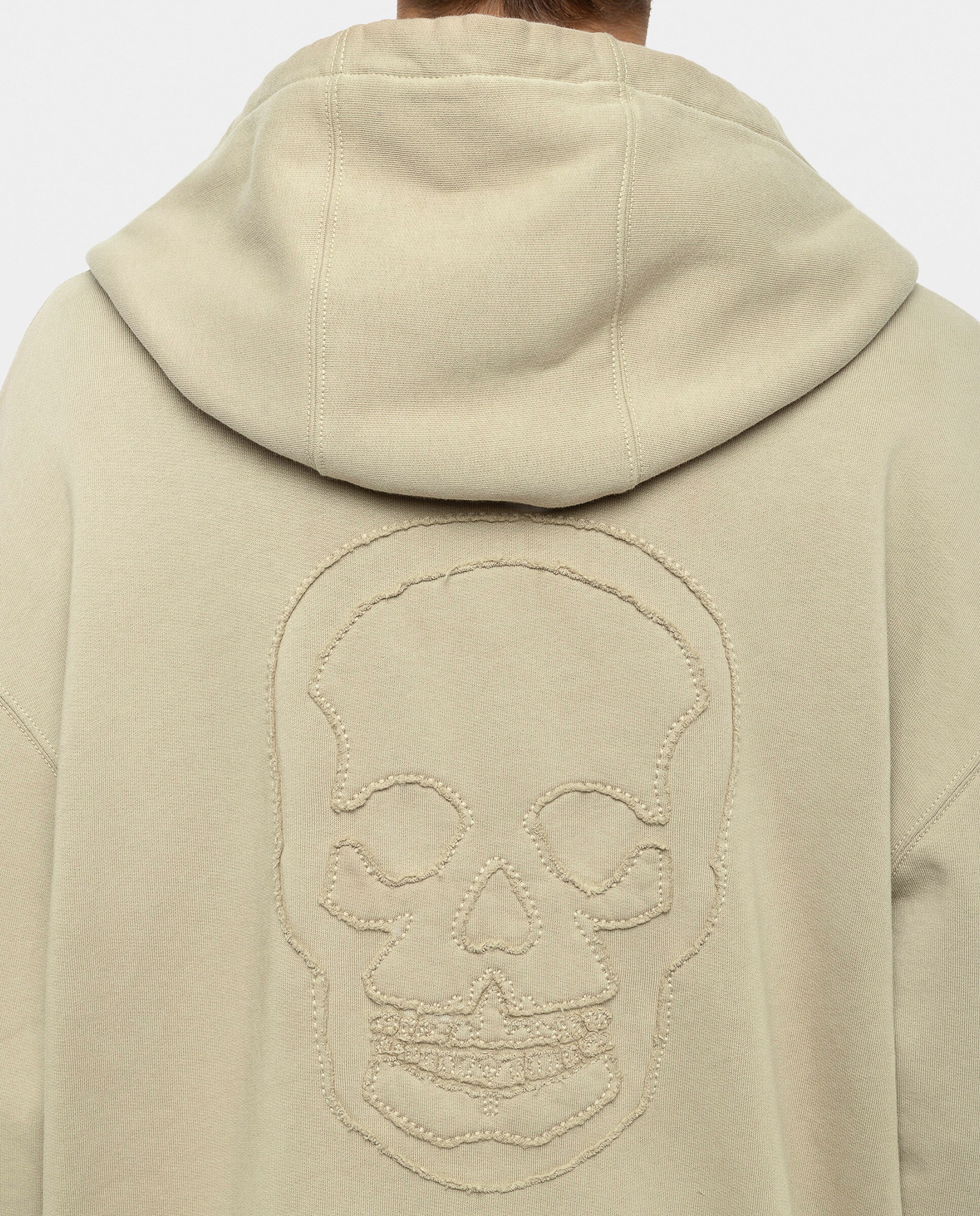 Sudadera con cremallera de hombre manga larga algodón - Zadig & Voltaire - Beige Beige-5