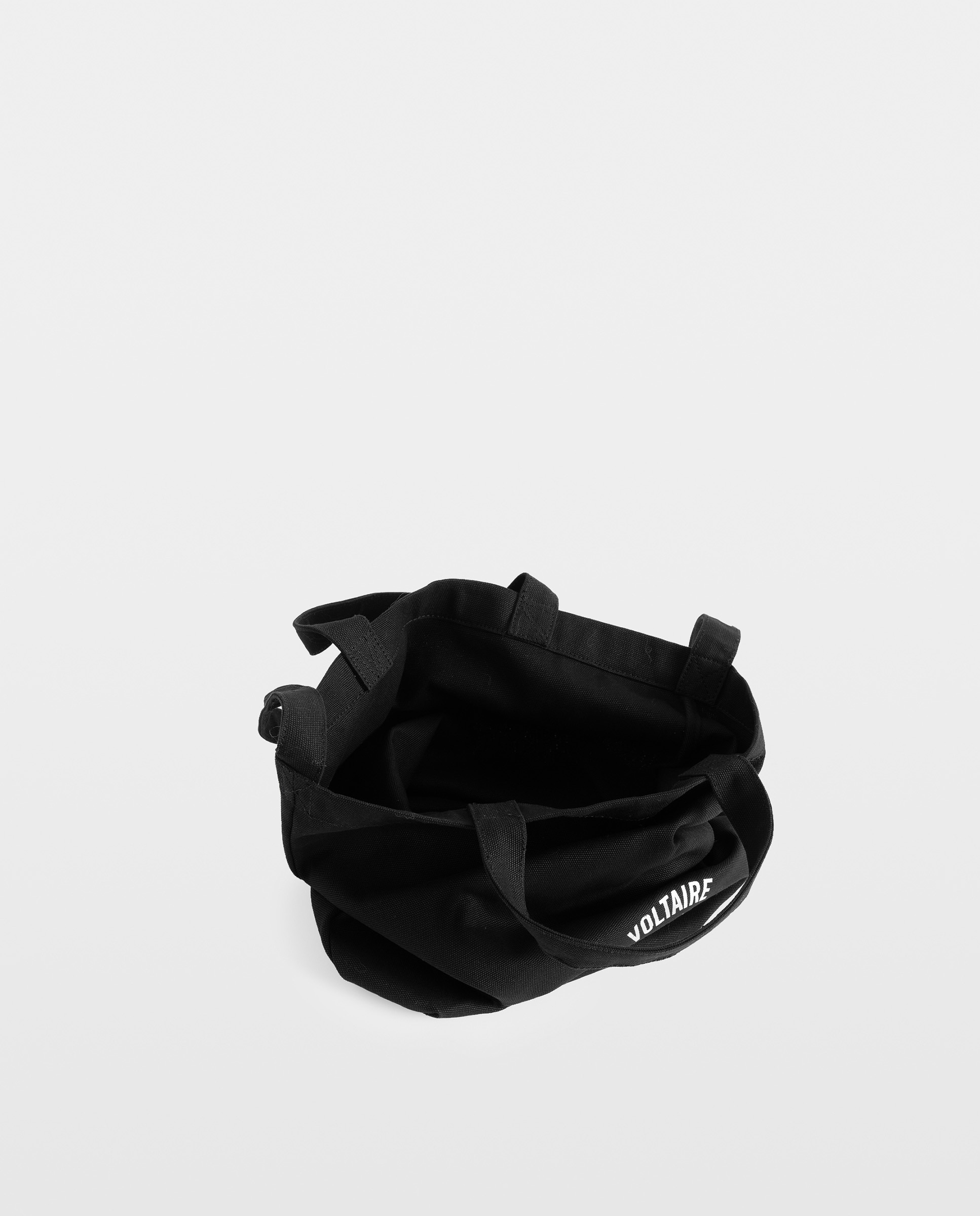 Bolso de hombro tote de lona multiposición - Zadig & Voltaire - Negro Negro-2
