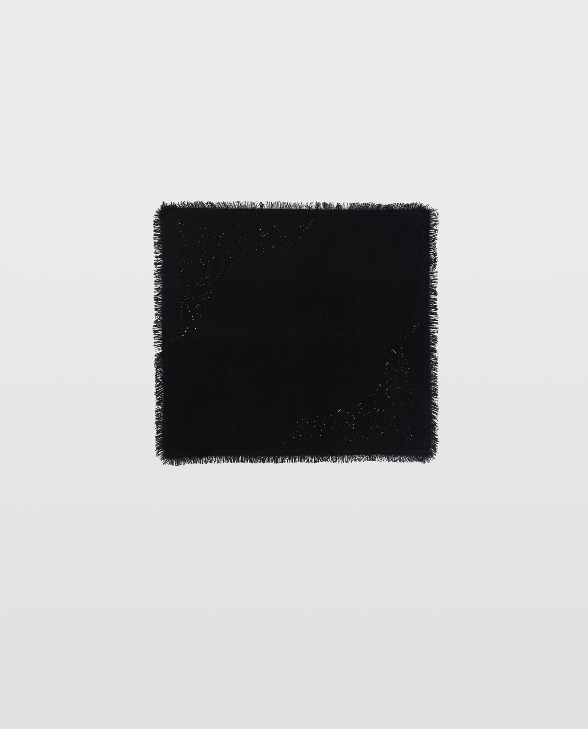 Pañuelo de mujer mini de cachemira con strass estilo western - Zadig & Voltaire - Negro Negro-1