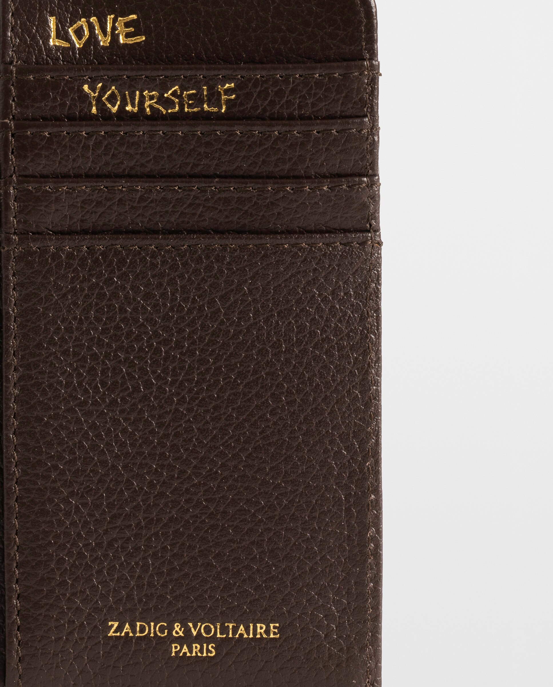 Tarjetero de mujer de piel pequeño - Zadig & Voltaire - Marrón oscuro Marrón oscuro-4