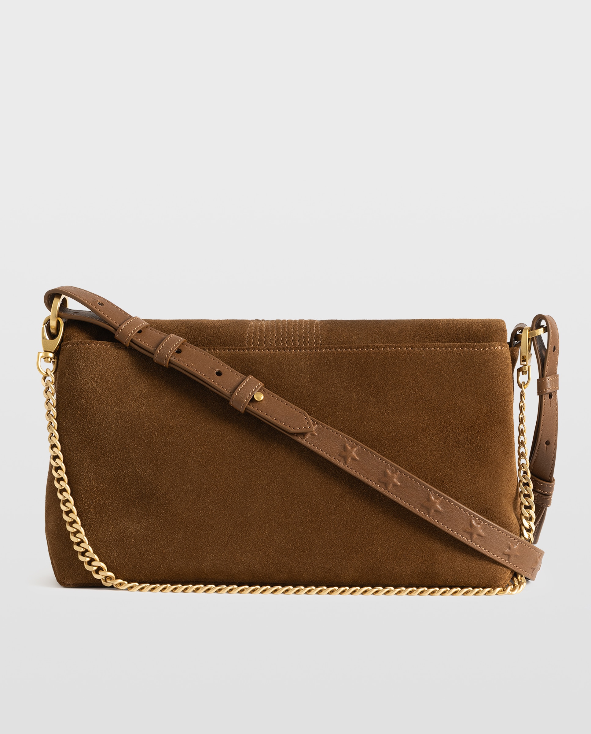 Bandolera de ante western con efecto envejecido - Zadig & Voltaire - Marrón claro Marrón claro-6