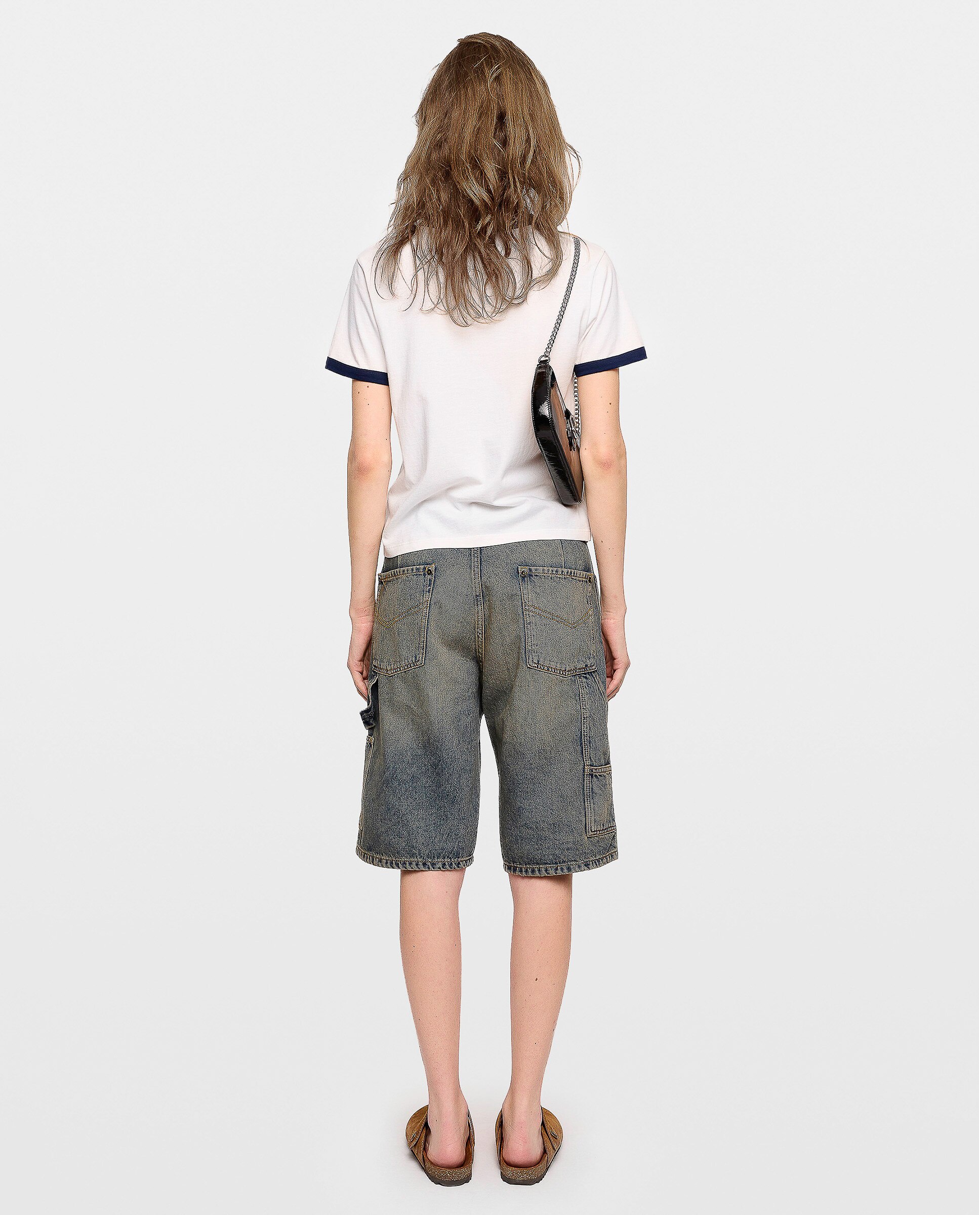 Camiseta de mujer de cuello redondo y mangas cortas de algodón con estampado - Zadig & Voltaire - Blanco Blanco-2