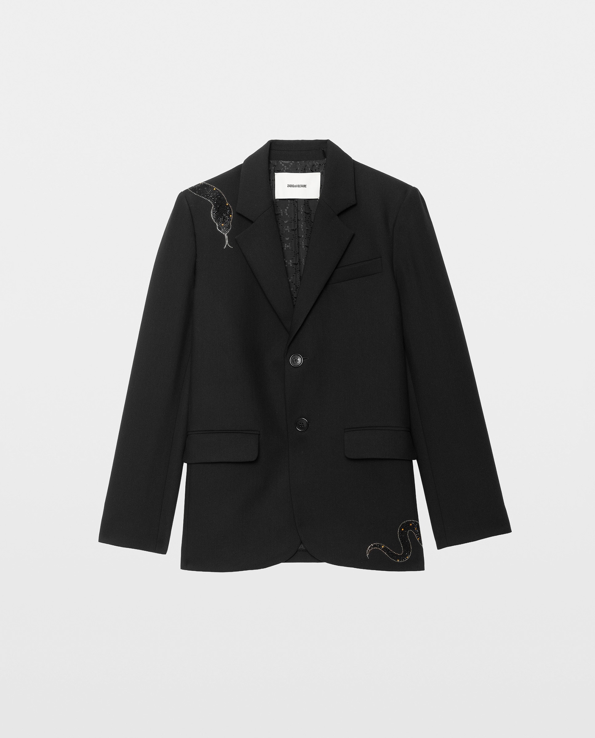 Blazer sastre oversize de mujer con strass - Zadig & Voltaire - Negro Negro-5