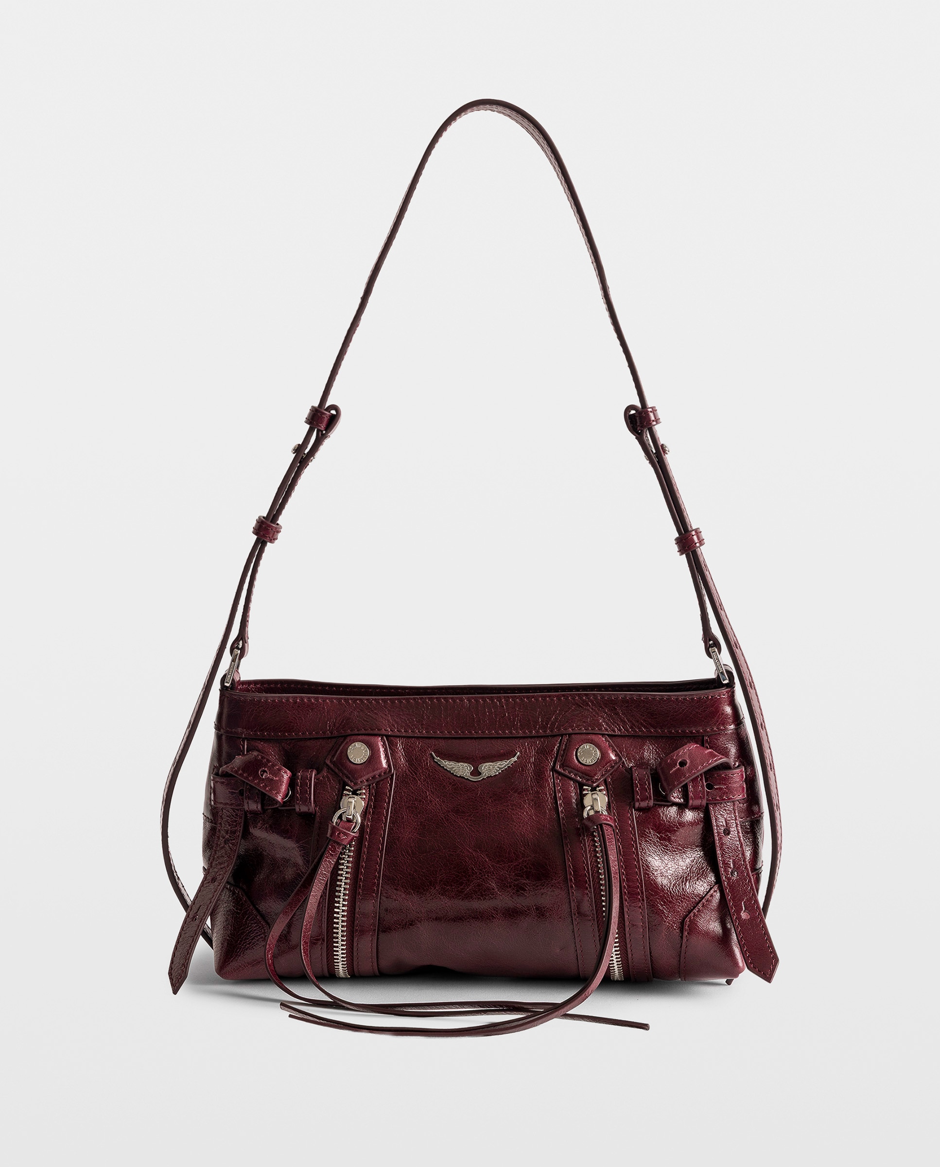 Bandolera madison mini de cuero charol vintage - Zadig & Voltaire - Morado Morado-1