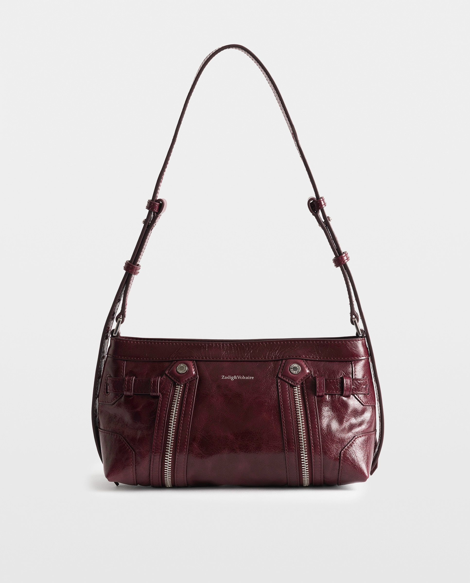 Bandolera madison mini de cuero charol vintage - Zadig & Voltaire - Morado Morado-3