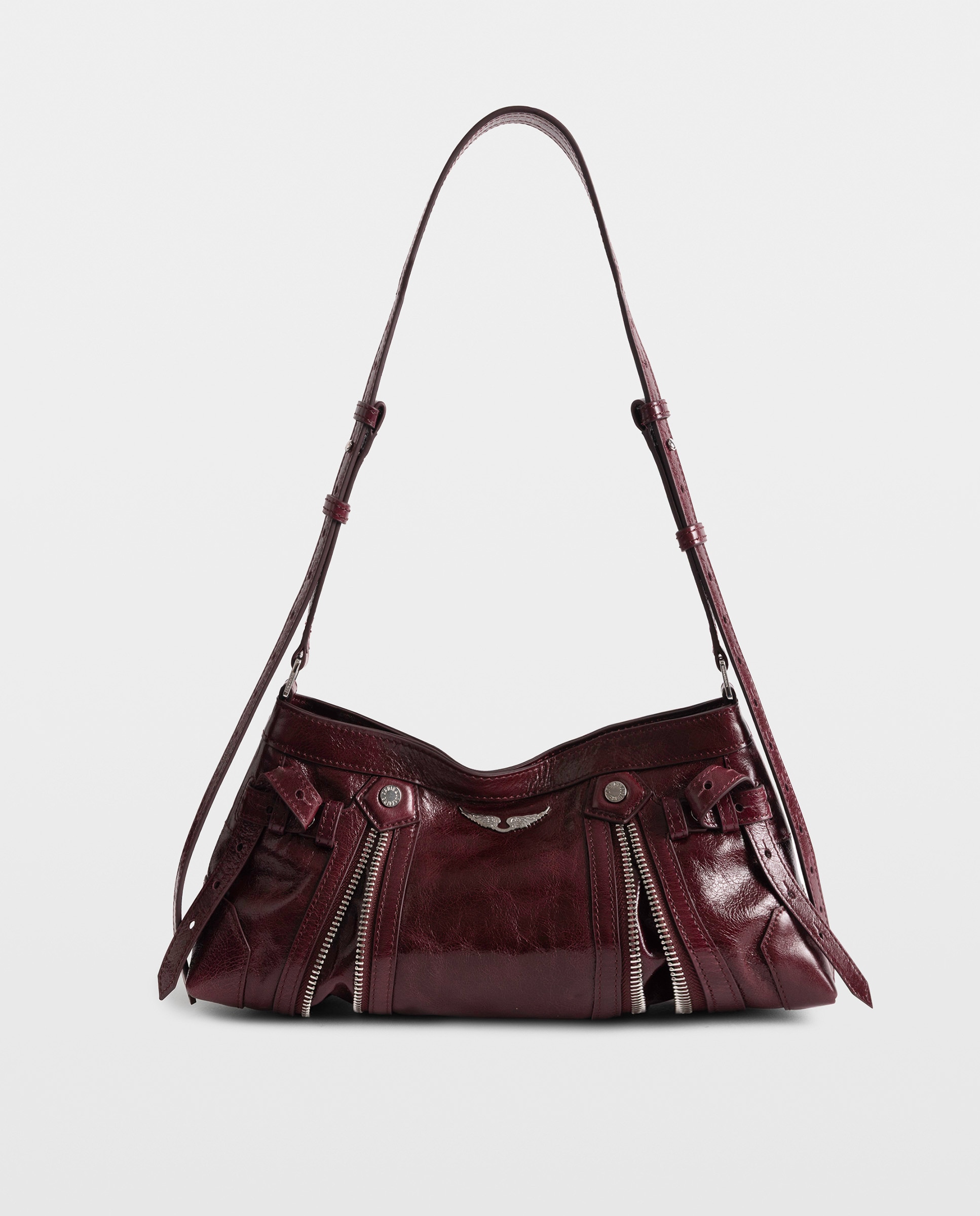 Bandolera madison mini de cuero charol vintage - Zadig & Voltaire - Morado Morado-4