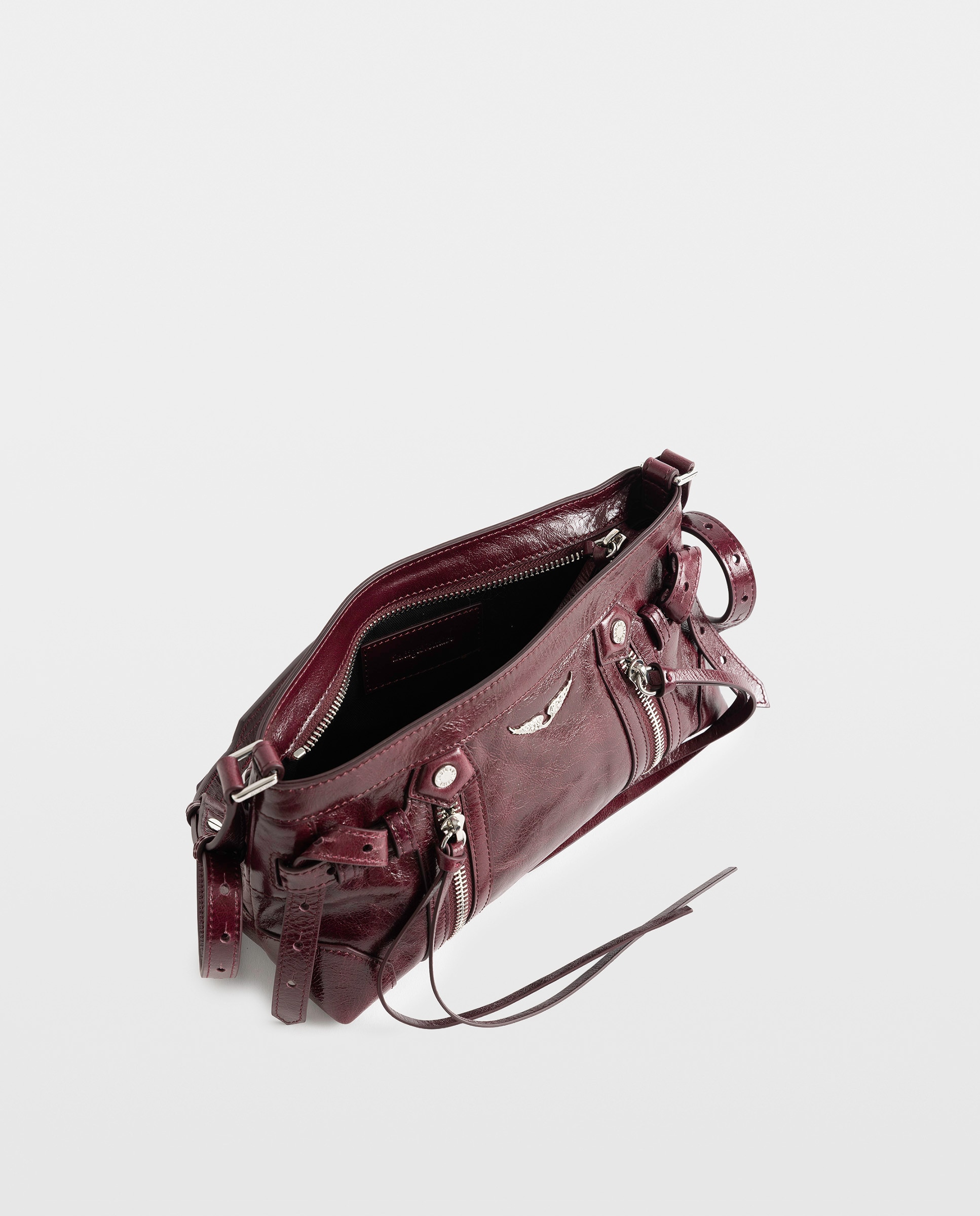 Bandolera madison mini de cuero charol vintage - Zadig & Voltaire - Morado Morado-5