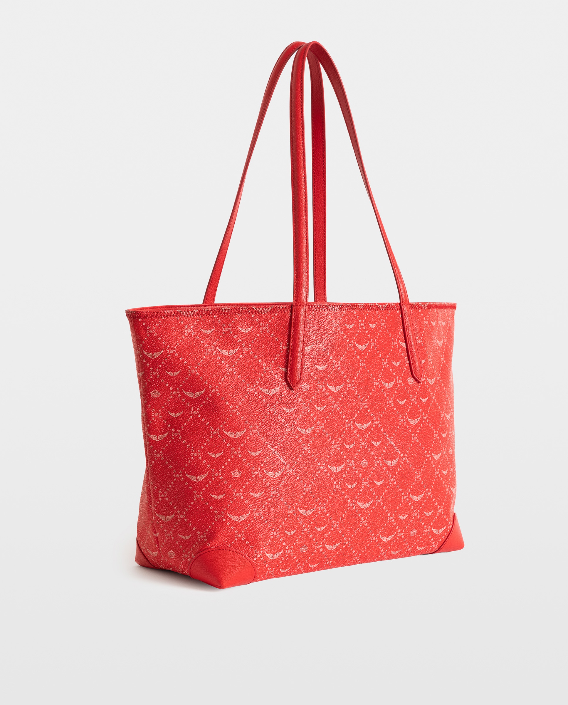 Bolso de hombro shopper grande monogram multiposición - Zadig & Voltaire - Rojo Rojo-3