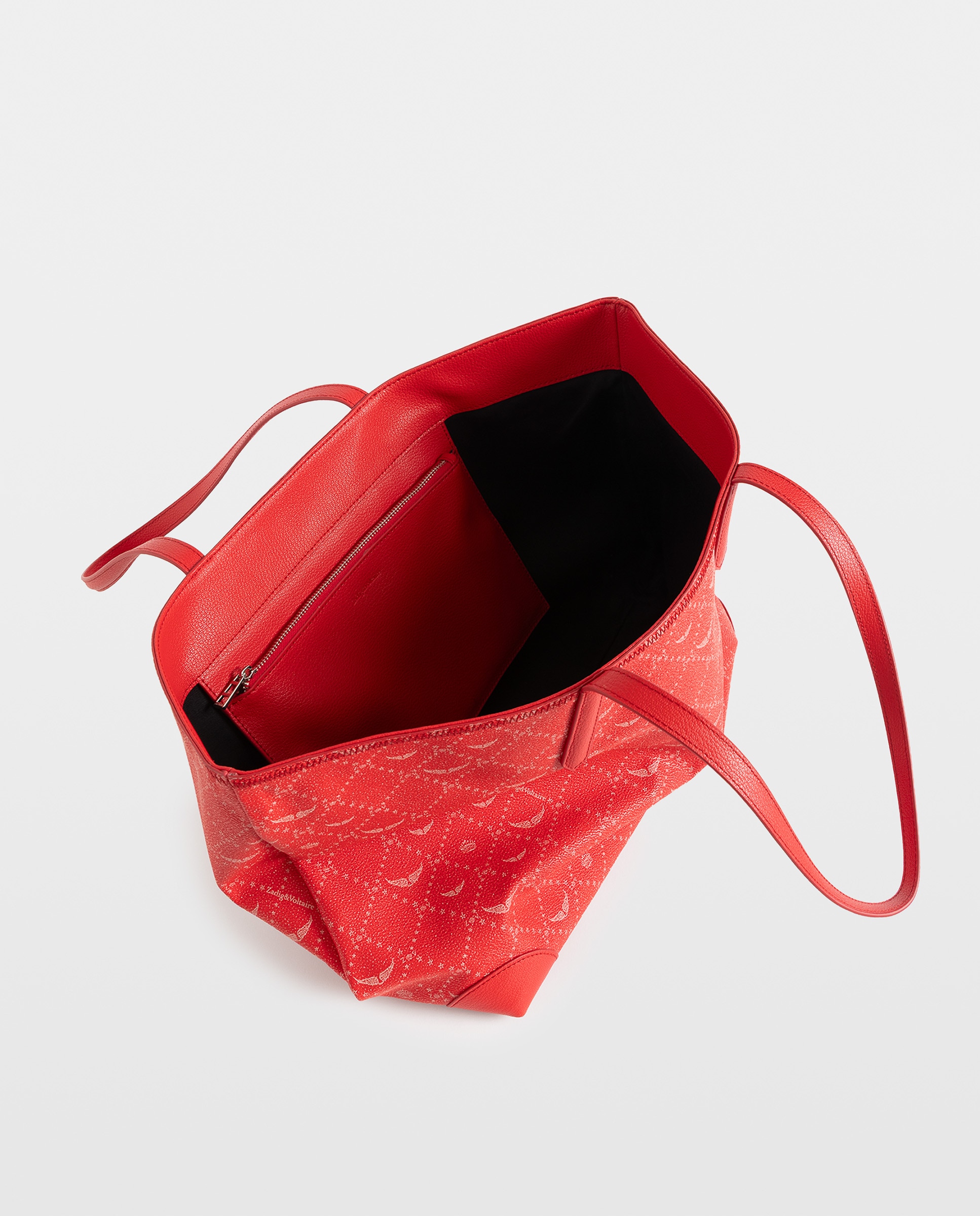 Bolso de hombro shopper grande monogram multiposición - Zadig & Voltaire - Rojo Rojo-5