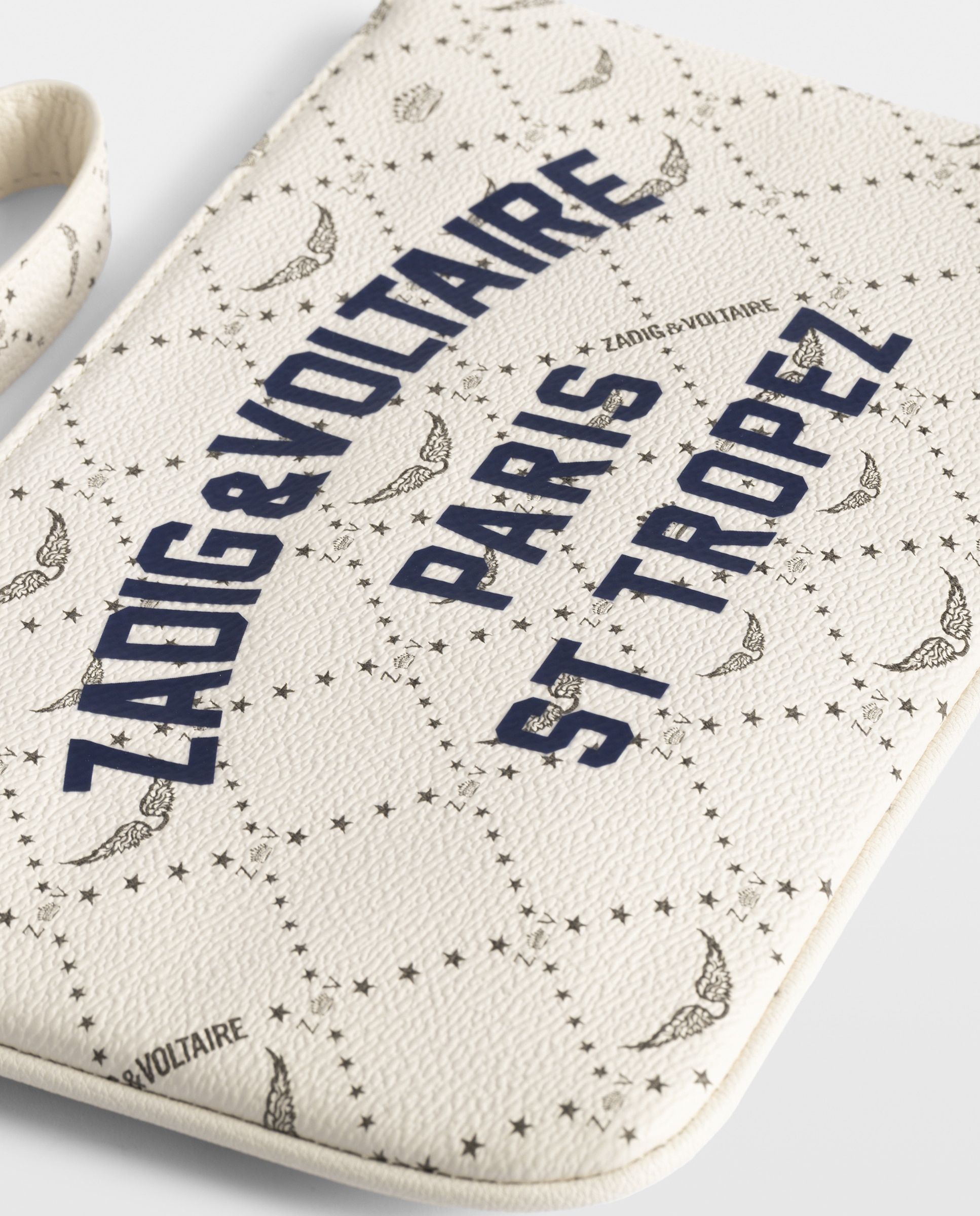 Cartera pequeña de mujer colección resort tipo sobre de lona revestida - Zadig & Voltaire - Blanco Blanco-4