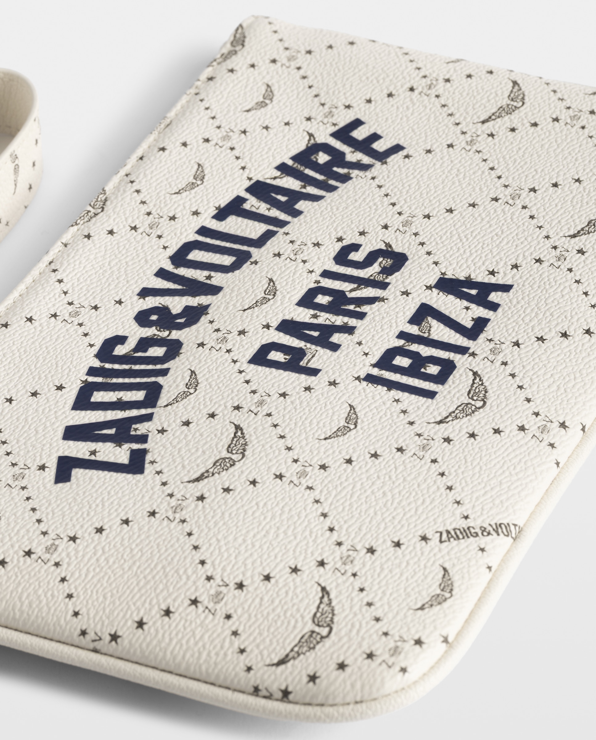 Cartera de mujer de lona revestida con estampado de monograma colección resort - Zadig & Voltaire - Blanco Blanco-4