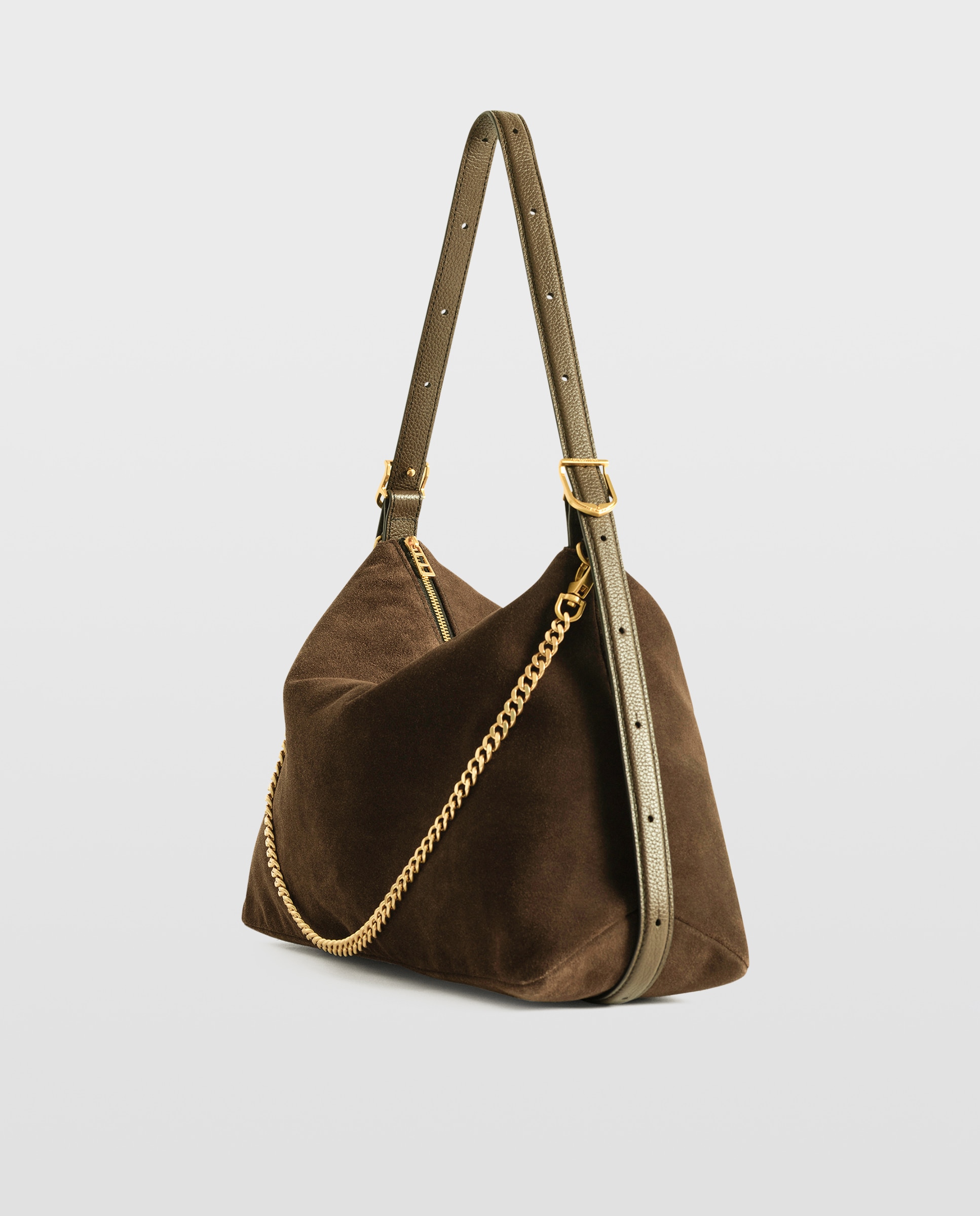Bandolera jim de ante flexible - Zadig & Voltaire - Marrón Marrón-4