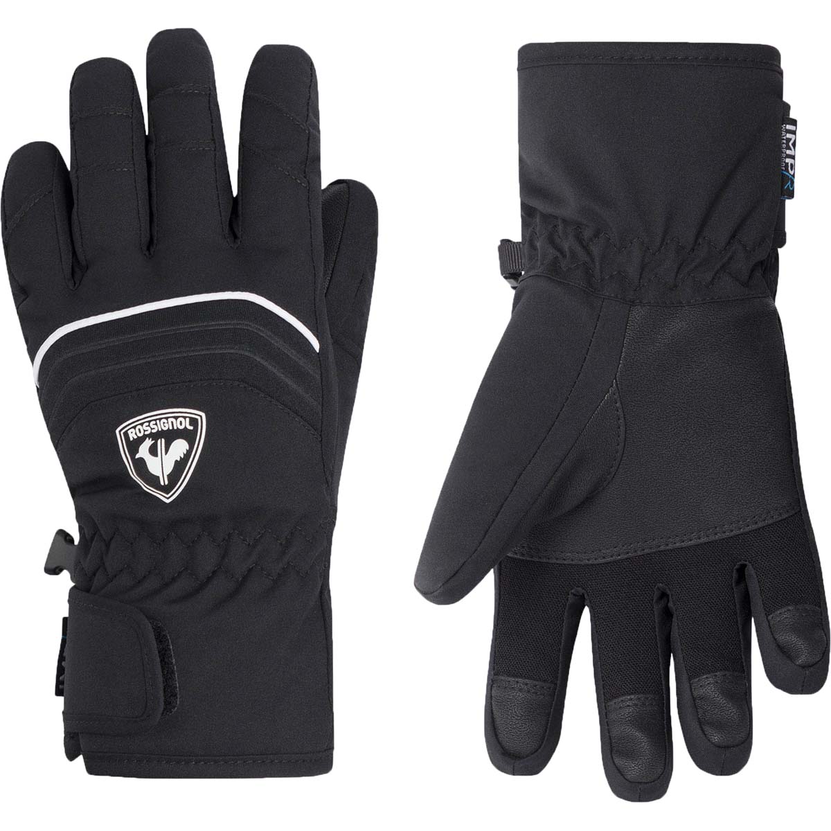 Guantes de esquí de niño Jr Tech Impr G Rossignol - Negro Negro-1