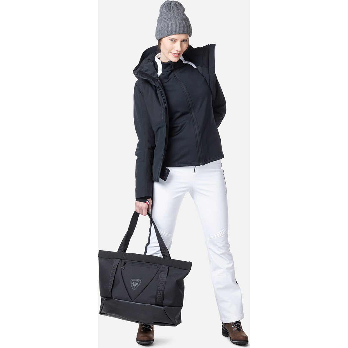 Pantalón de mujer Resort Softshell Rossignol - Blanco Blanco-2