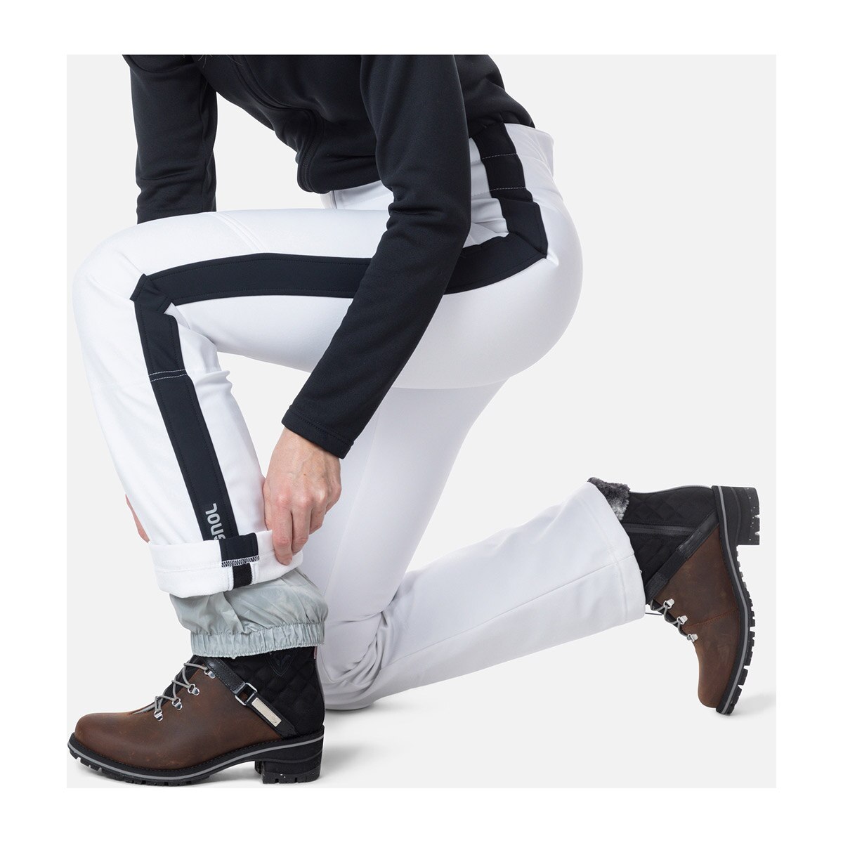 Pantalón de mujer Resort Softshell Rossignol - Blanco Blanco-5