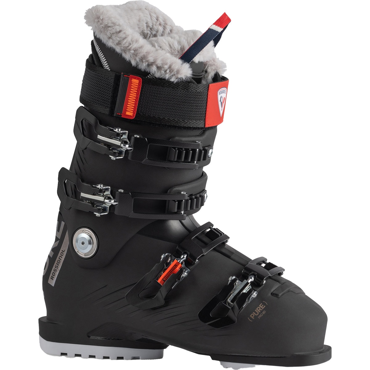 Rossignol Botas de esquí de mujer Pure Pro 80 Negro / Rojo