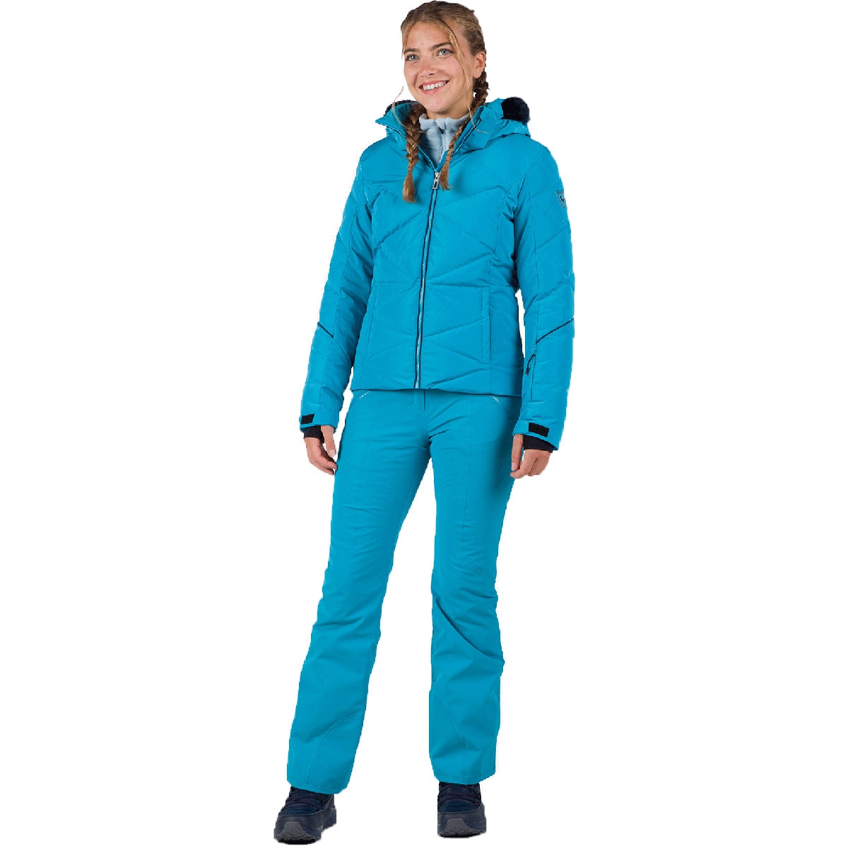 Chaqueta de esquí de mujer Staci Pearly Rossignol - Azul Turquesa Azul Turquesa-2