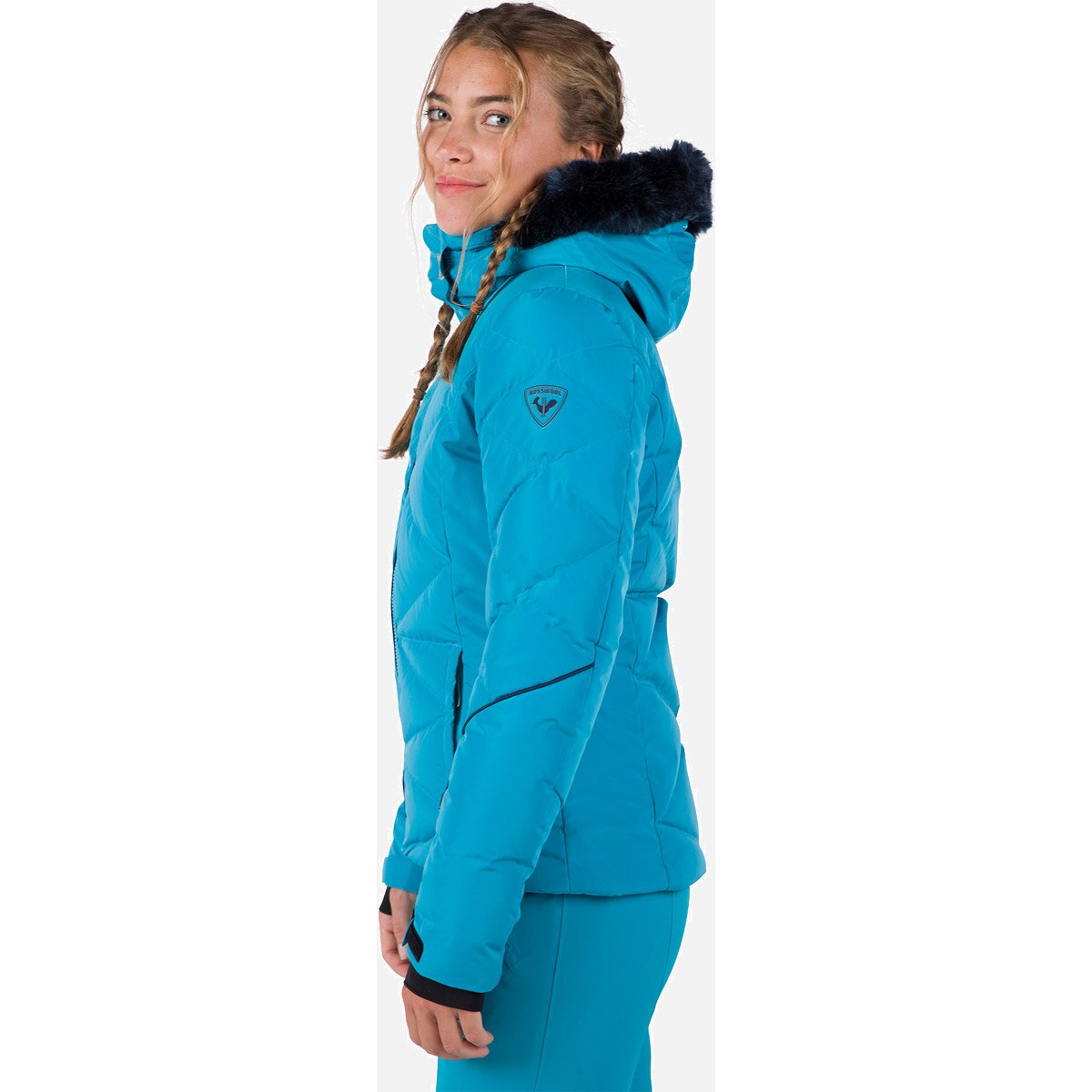 Chaqueta de esquí de mujer Staci Pearly Rossignol - Azul Turquesa Azul Turquesa-4