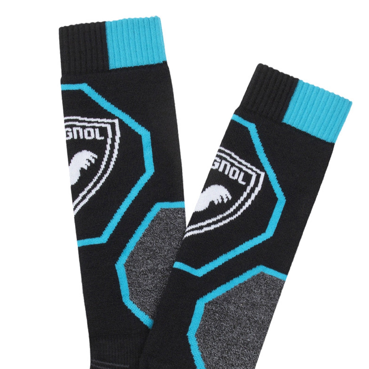 Calcetines de esquí de niños Jr Speed Comfort Rossignol - Negro / Azul Negro-2