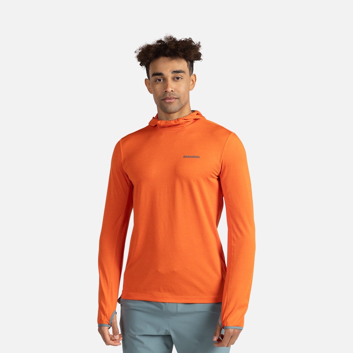 Rossignol Camiseta de hombre Westweg Sun Hoodie Naranja