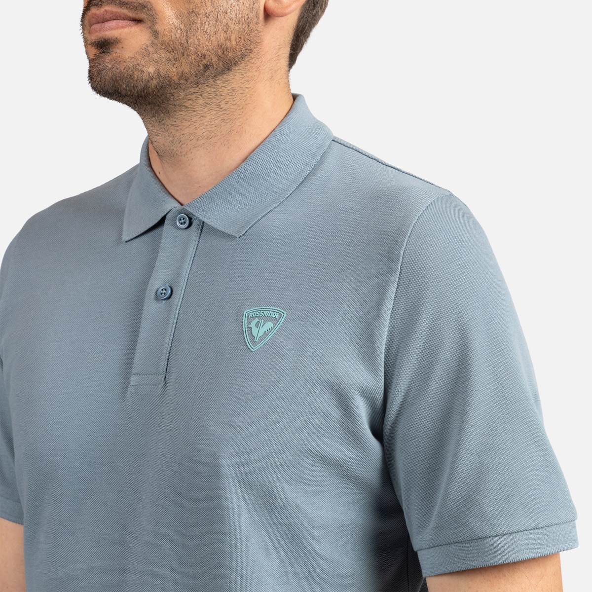 Polo de hombre Traye Rossignol - Azul grisáceo Azul grisáceo-4