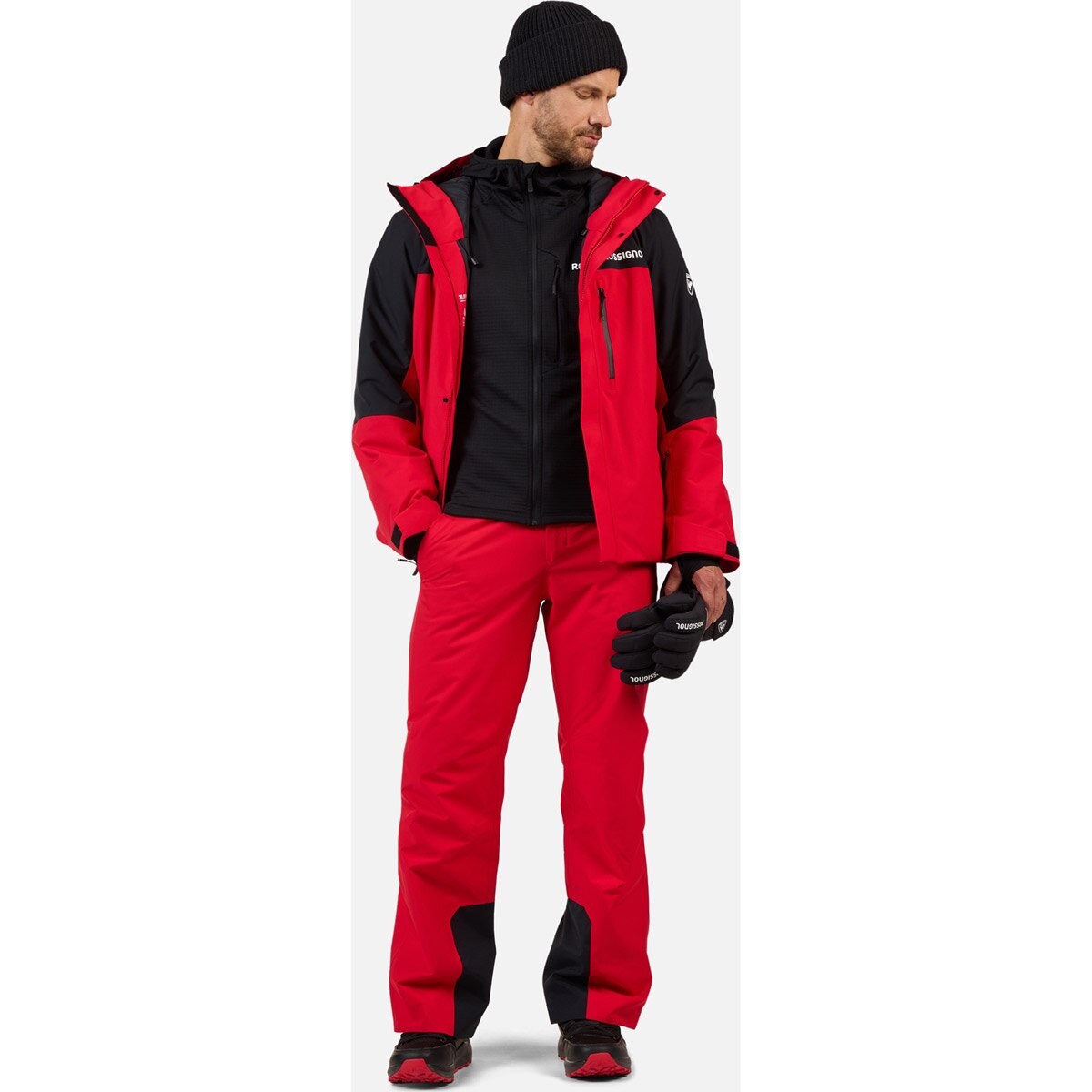 Pantalón de esquí de hombre INSULATED SKI Rossignol - Rojo / Negro Rojo / Negro-2