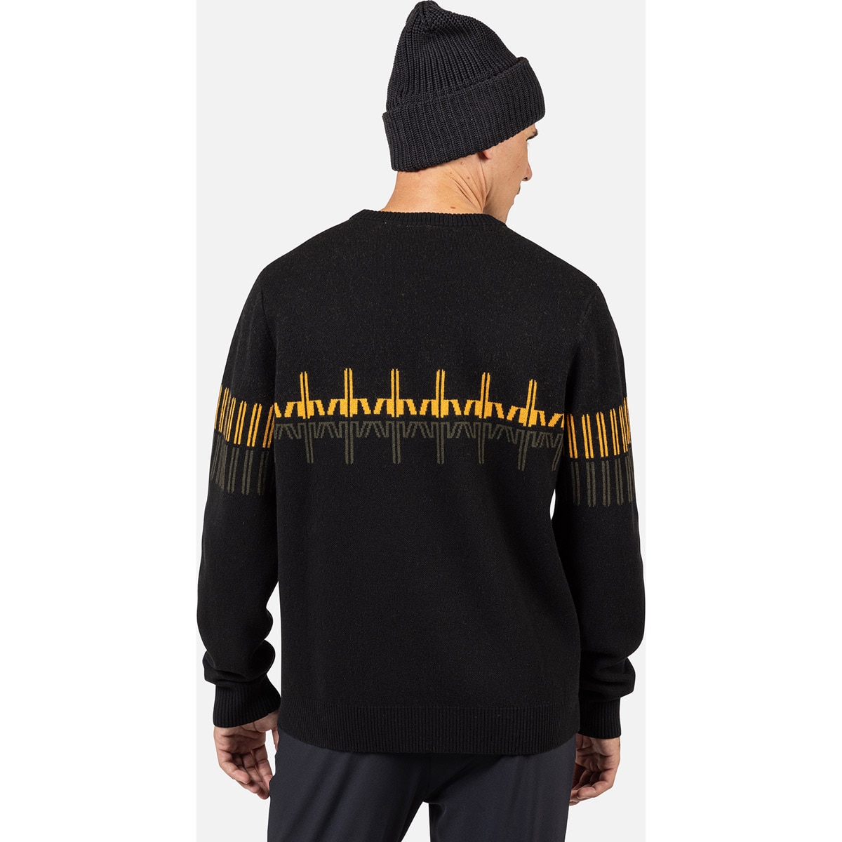 Sudadera de hombre PATTERNED CN SWEATER Rossignol - Negro Negro-2