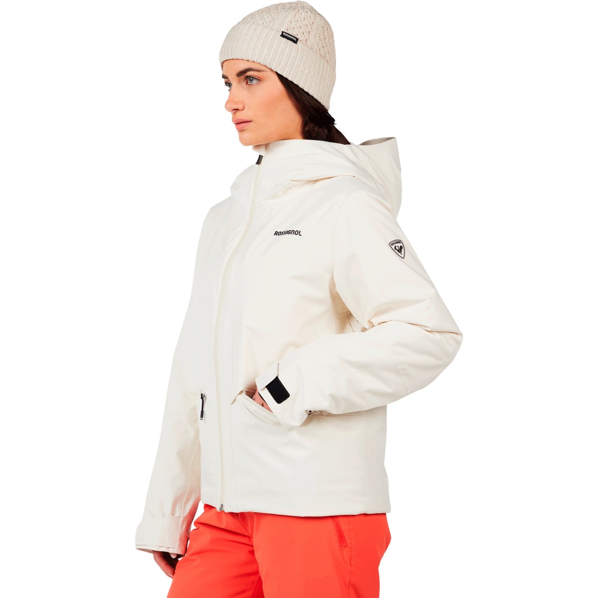 Chaqueta de esquí de mujer ROCHRUN INSULATED Rossignol - Blanco Blanco-3