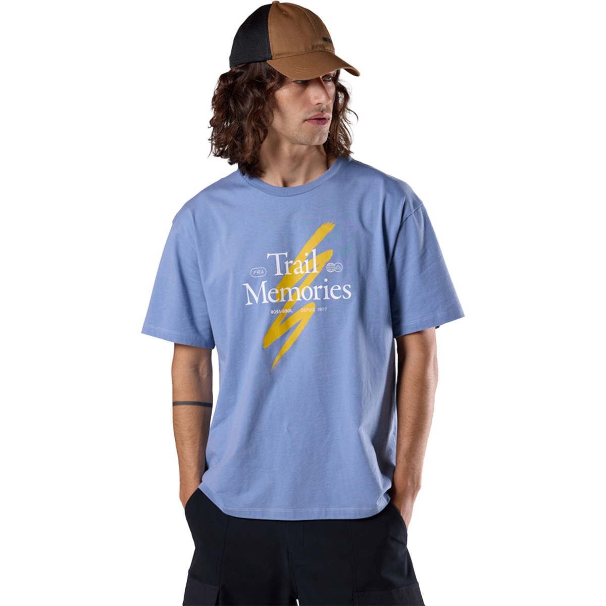 Rossignol Camiseta de hombre M Graphic Waterfall Azul celeste