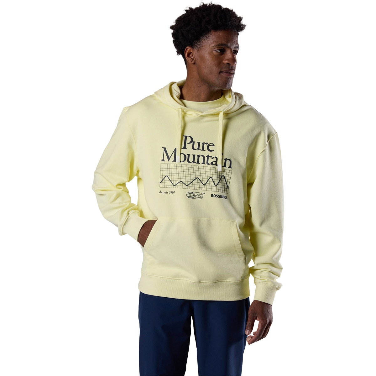 Rossignol Sudadera de hombre M Waterfall H Negro