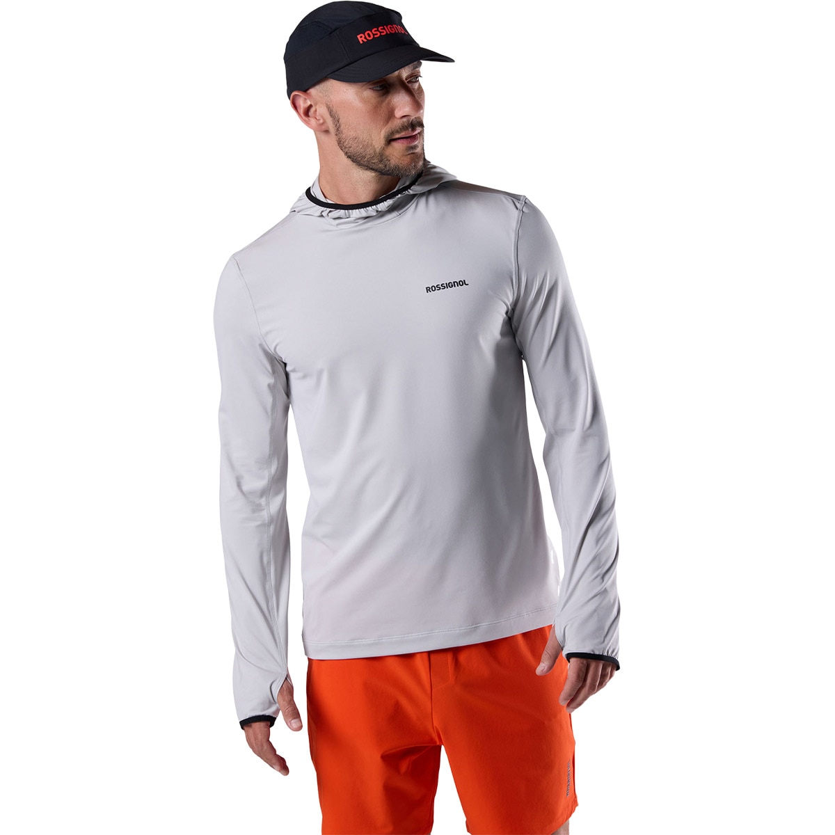 Rossignol Camiseta de hombre Westweg Sun Hoodie Gris