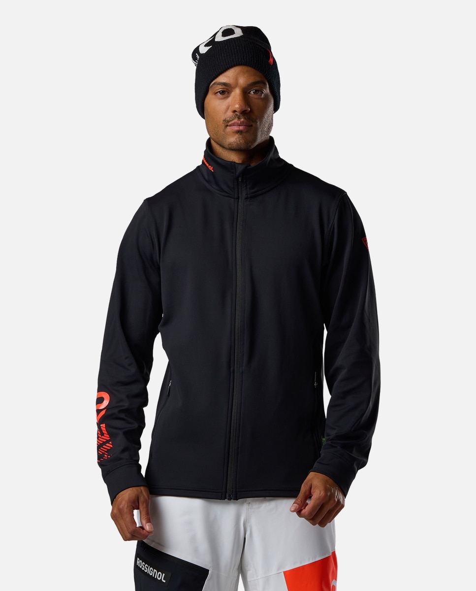 Rossignol Forro polar de hombre Hero Stretch Negro