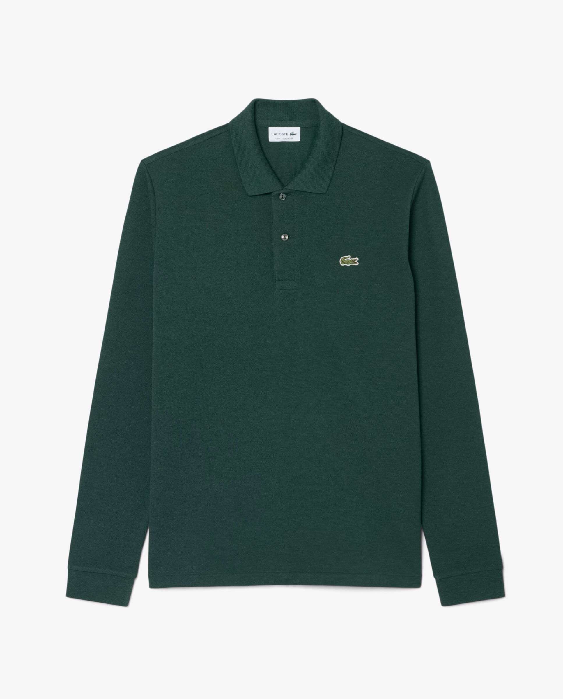 Polo de hombre de corte clásico de manga larga - Lacoste - Verde oscuro Verde oscuro-6