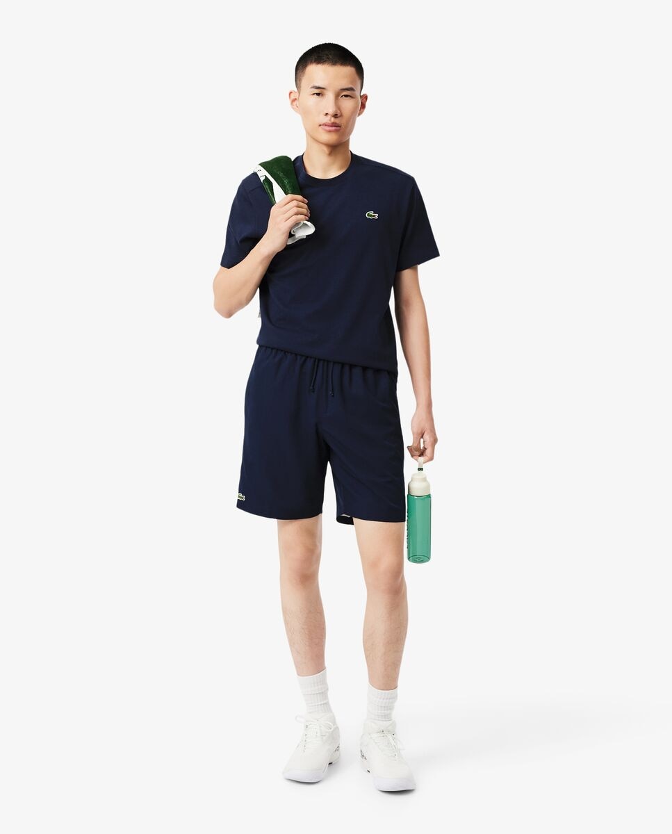 Pantalón de hombre corto de tenis de tafetán de rombos ligero - Lacoste - Azul Azul-4