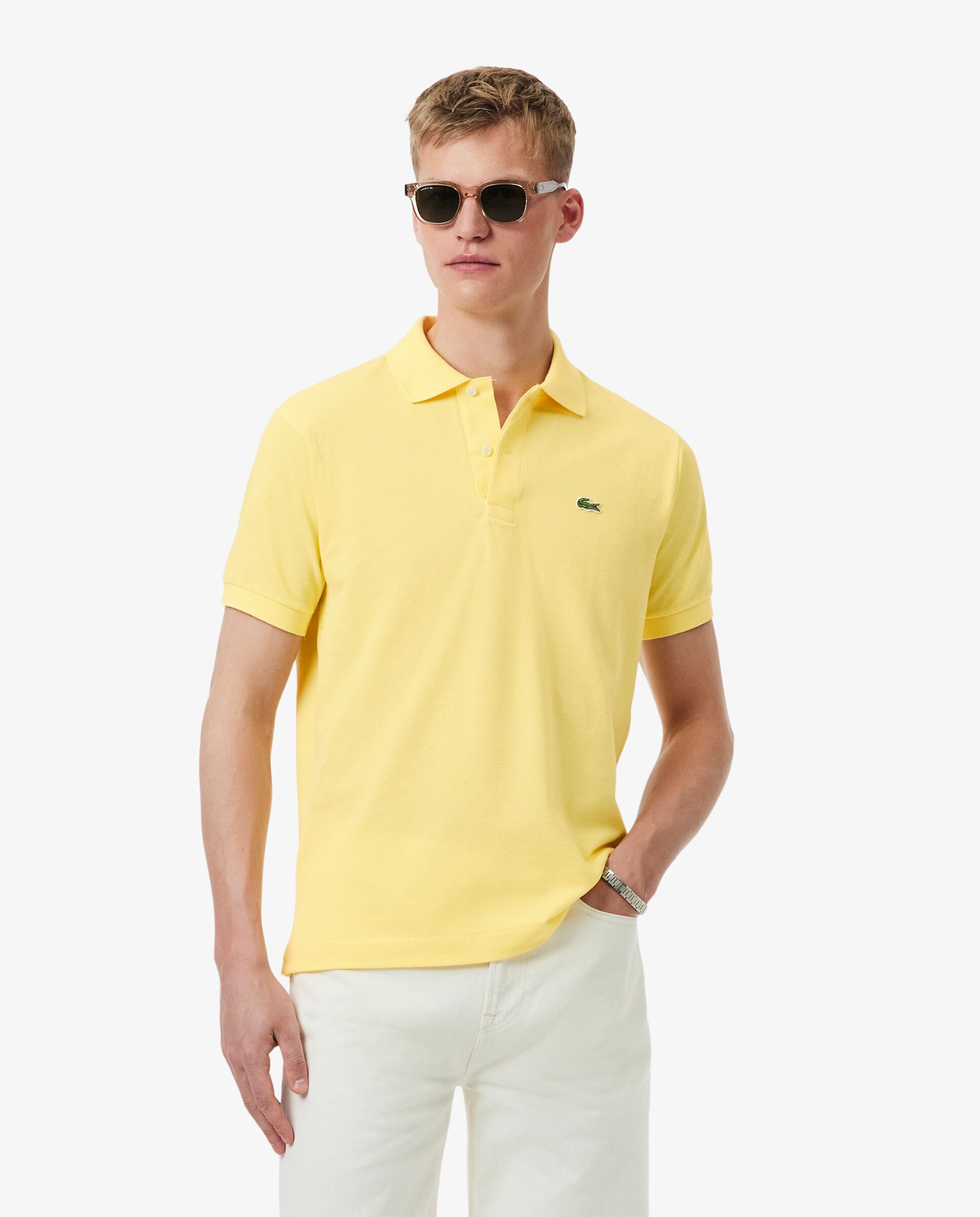 Imagen 1 de Polo de hombre original de corte clásico de manga corta - Lacoste - Amarillo Amarillo