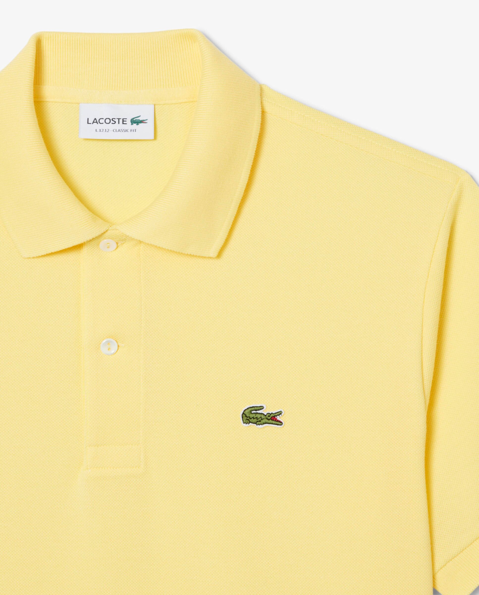 Imagen 4 de Polo de hombre original de corte clásico de manga corta - Lacoste - Amarillo Amarillo
